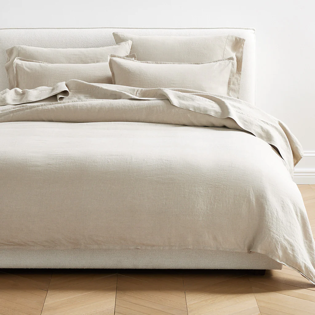 Khaki Washed-Linen Pillowcases, set of 2 - Image 5