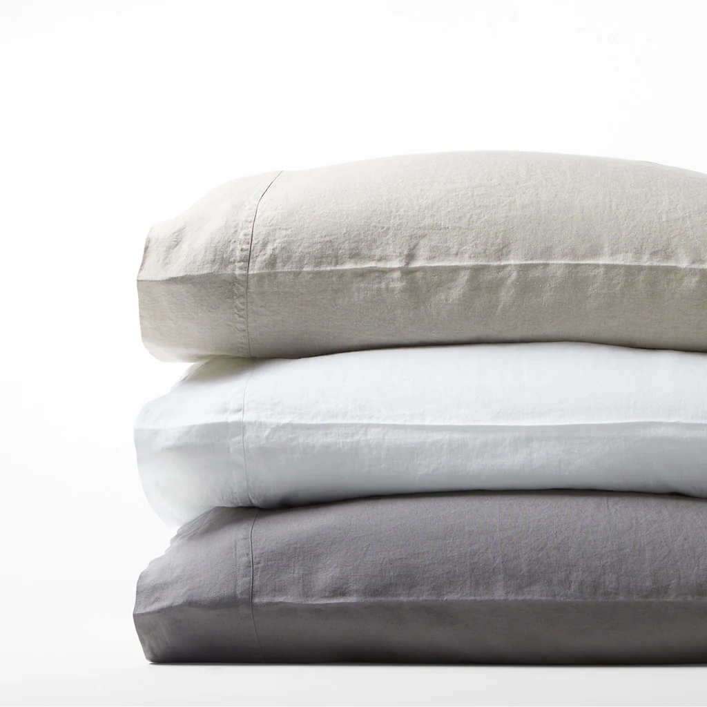 Khaki Washed-Linen Sheet Set - Image 4