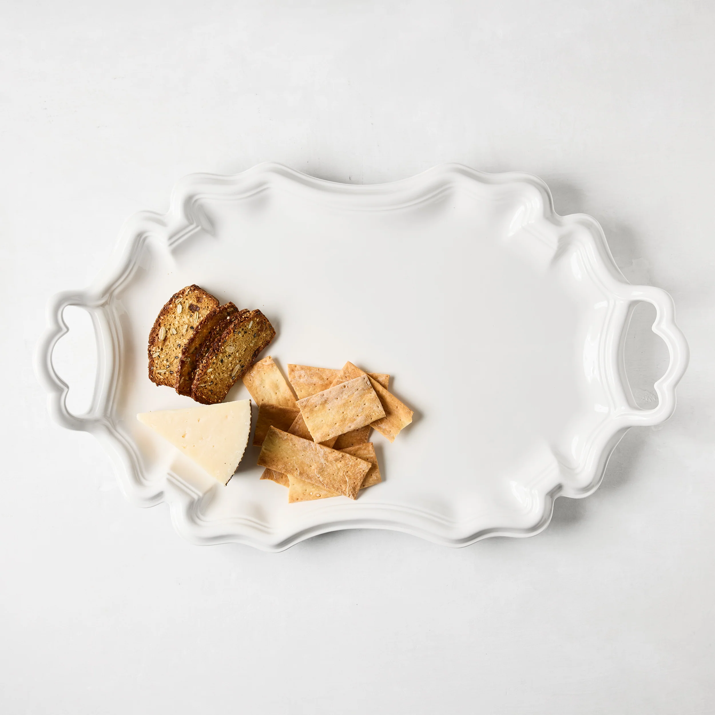 Amalfi Ceramic Serving Platter with Handles - Image 3