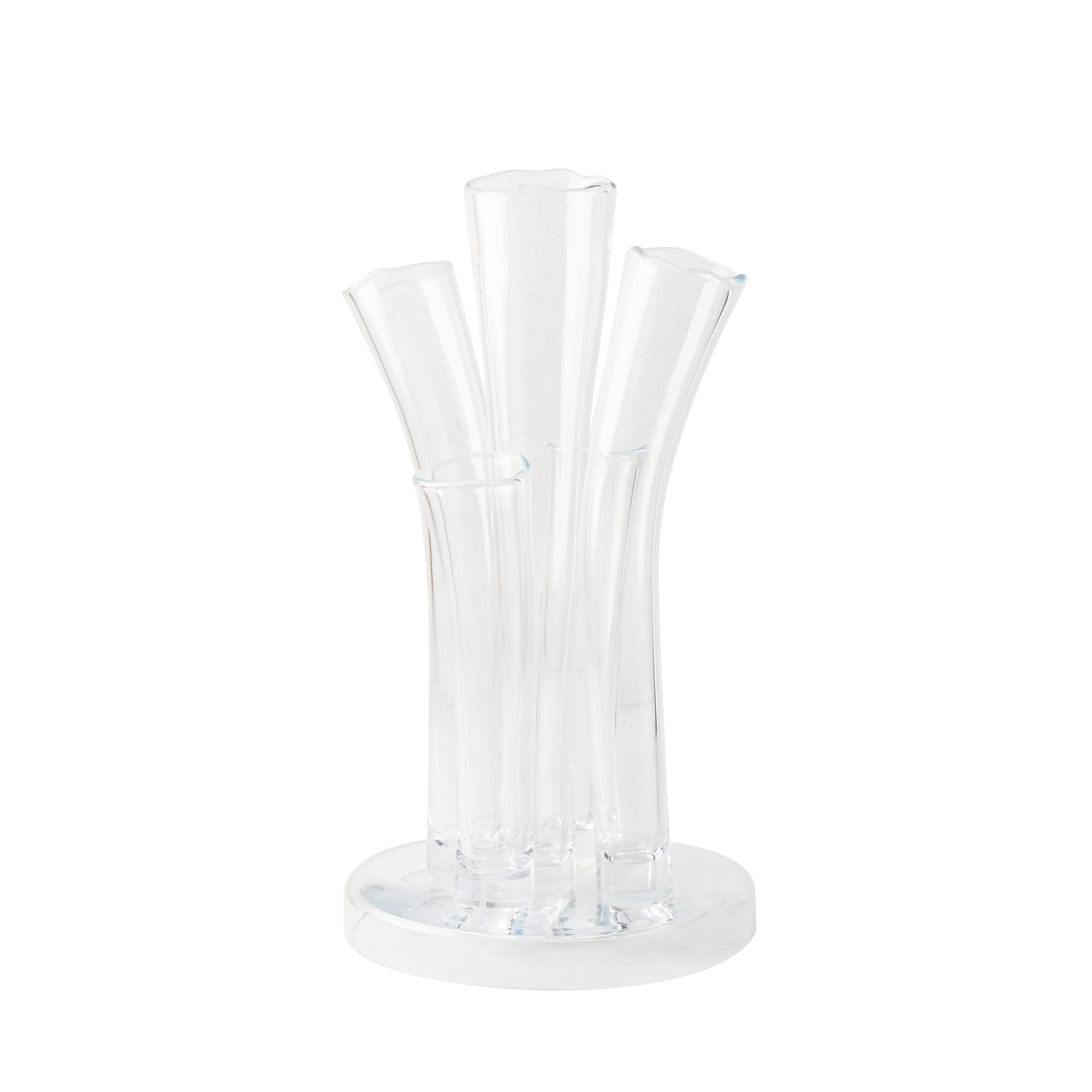 Angelina Small Scissor-Cut Glass Vase - Image 6