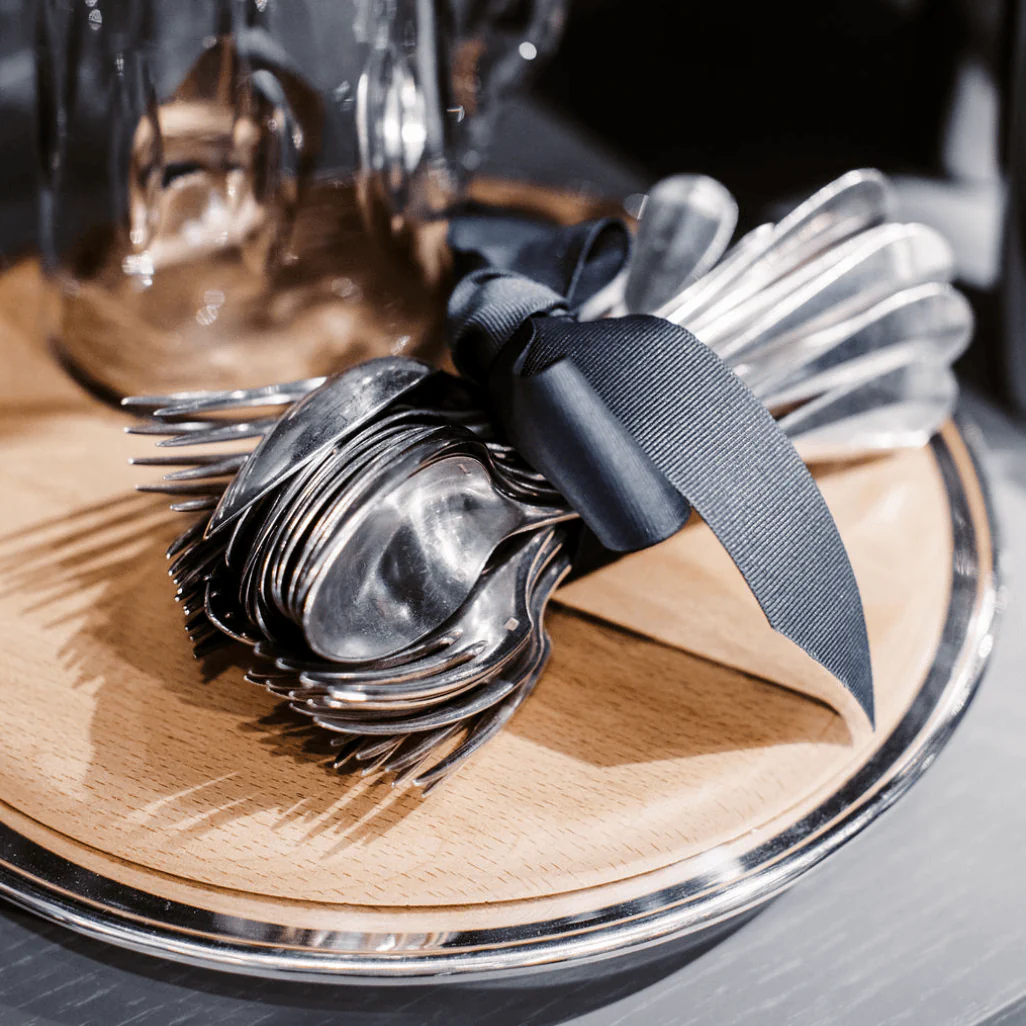 French Vintage Silver Flatware, Set of 12 - Image 2