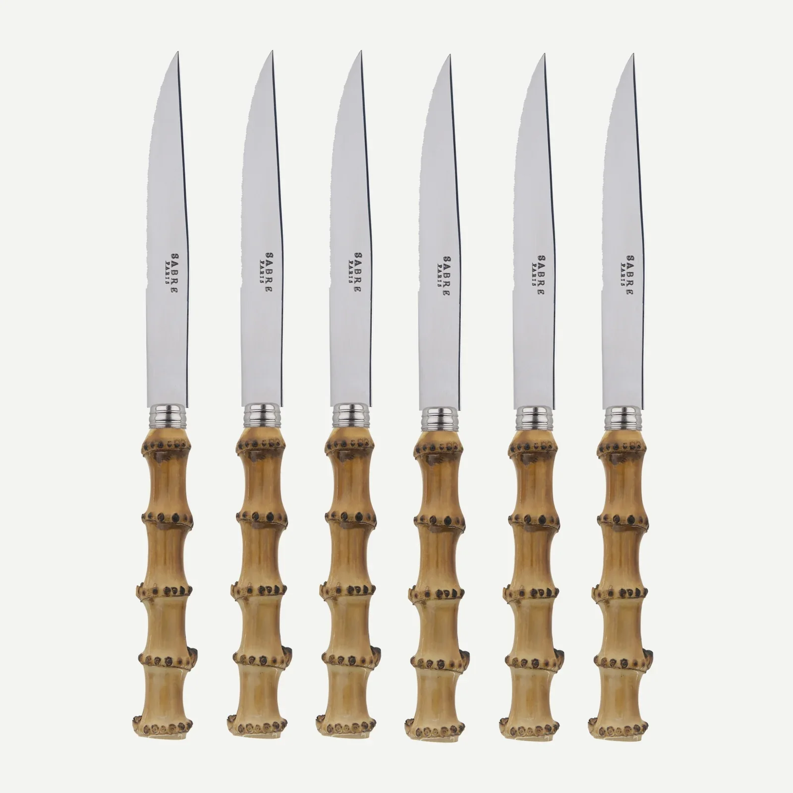 Bamboo Steak Knives, Set of 6