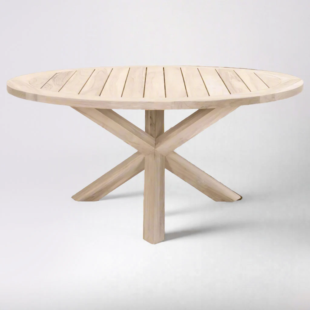 Boca Outdoor Round Dining Table, 63" - Image 2