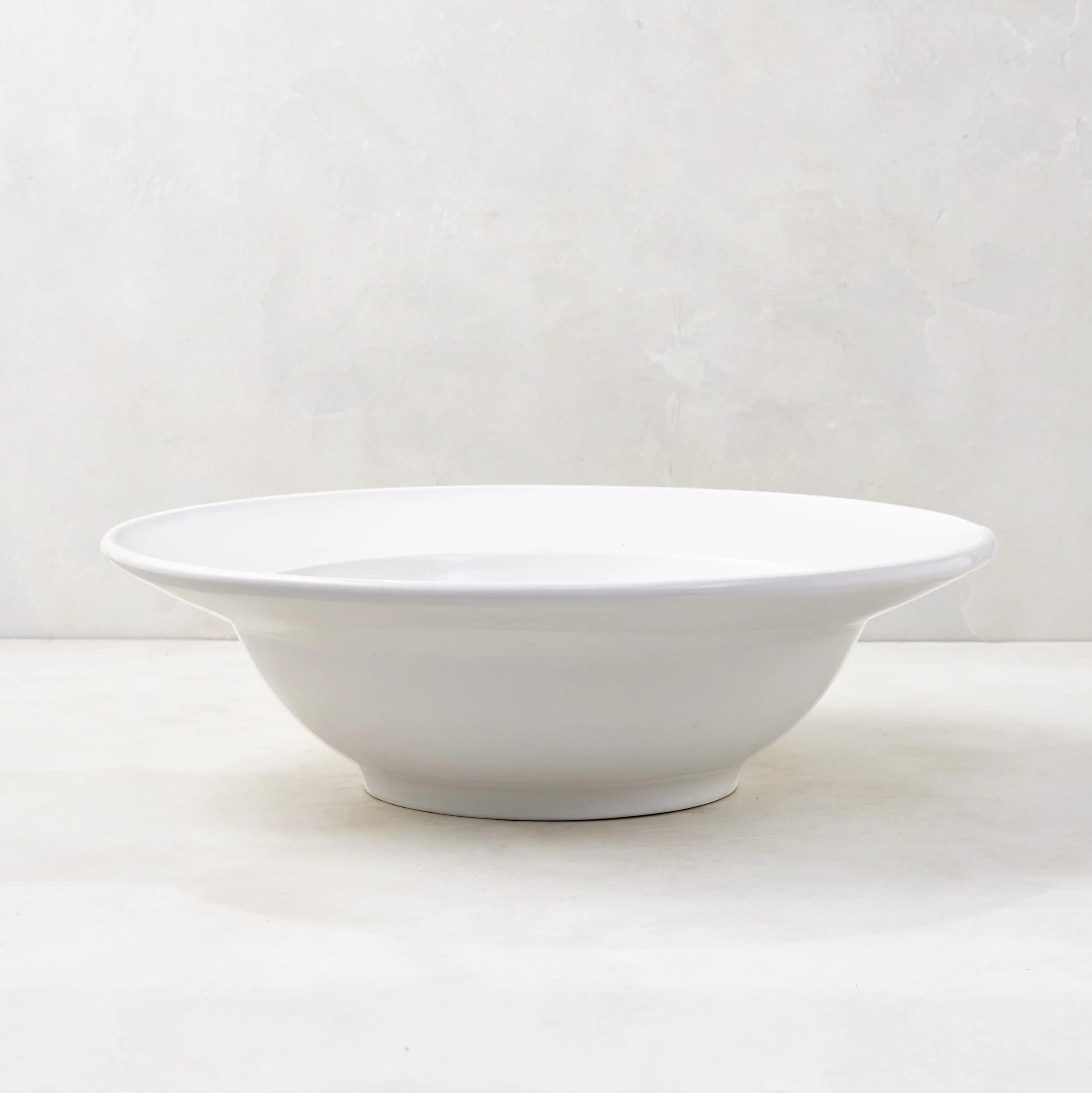 Bolinas Round Ceramic Serve Bowl with Trim