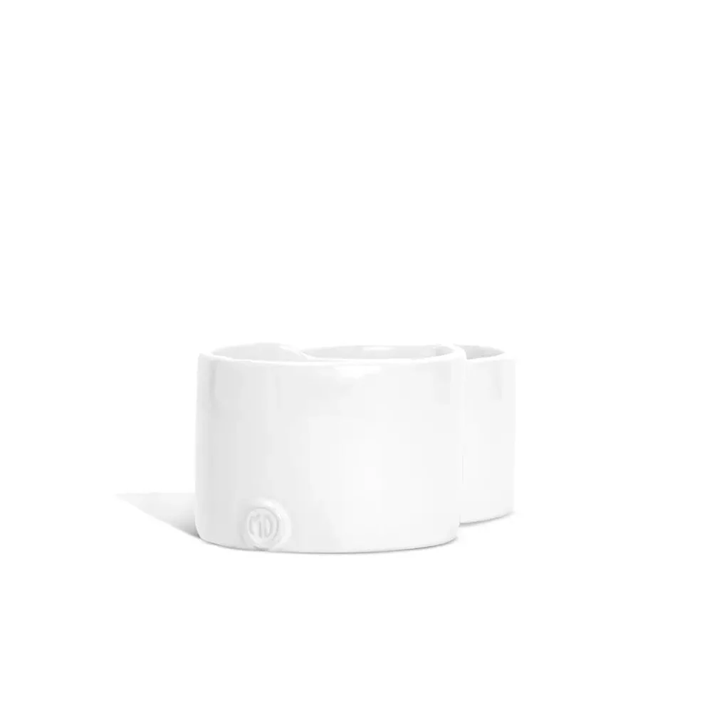 Ceramic Appetizer Double Bowl 4883 by Montes Doggett - Image 3