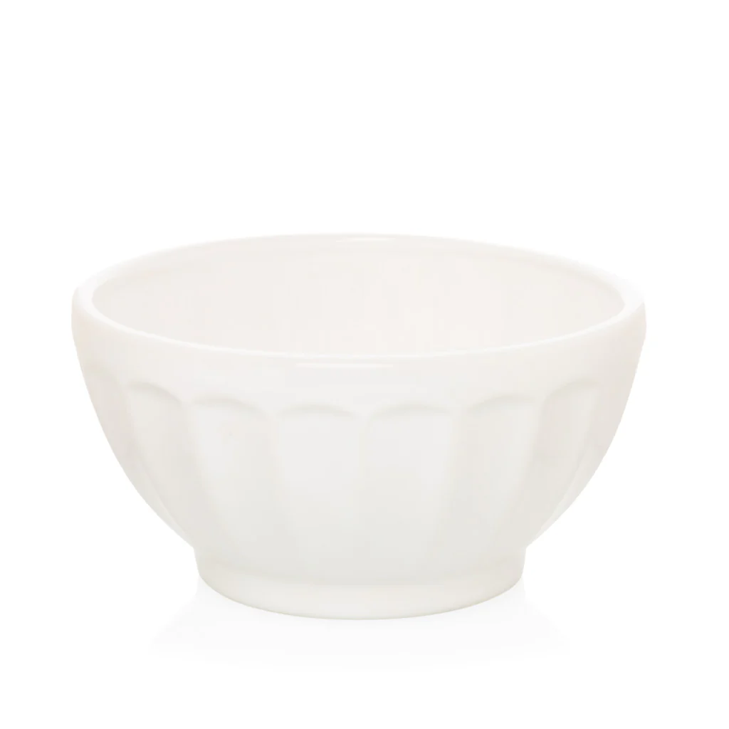 White Ceramic Latte Bowl - Image 5