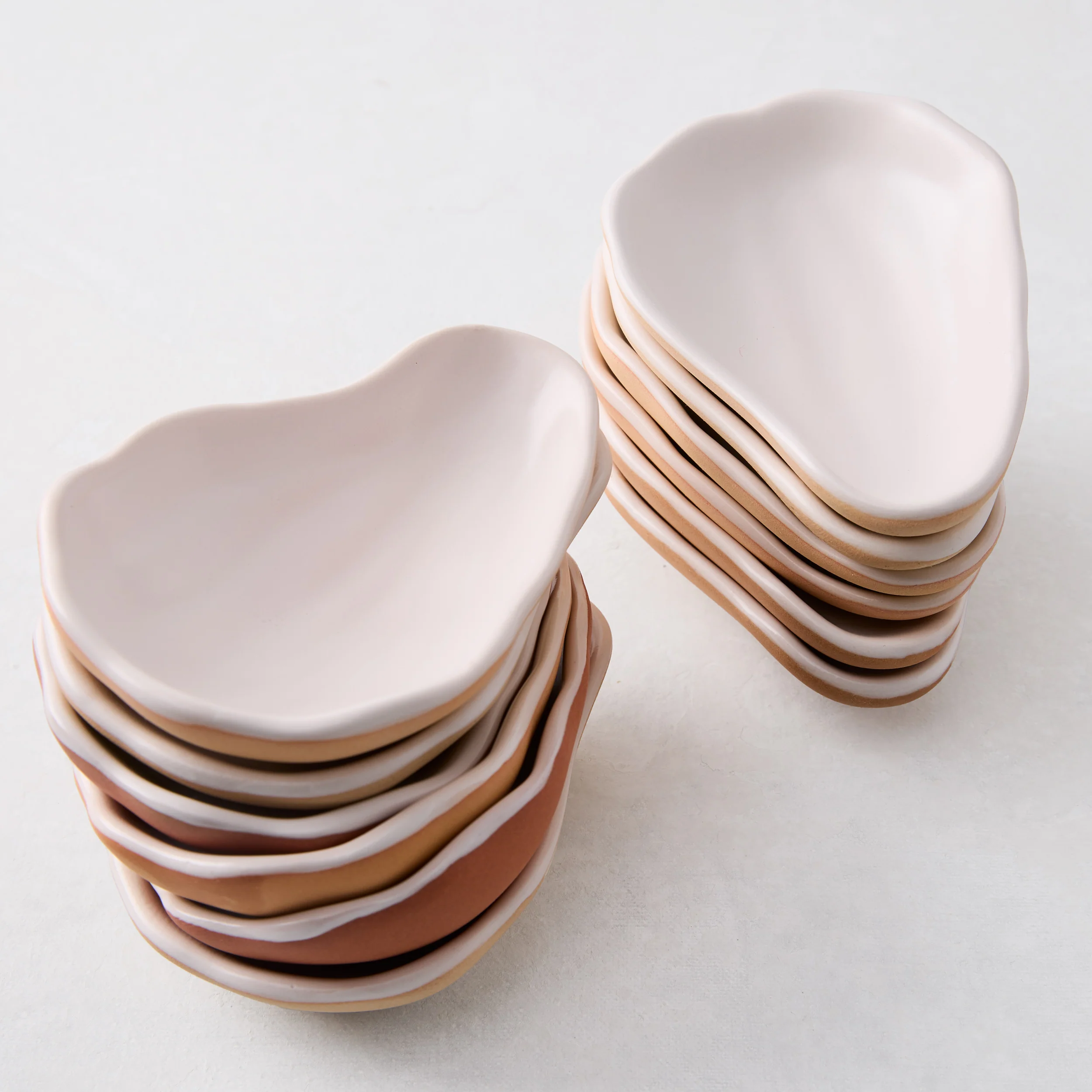 Ceramic Oyster Shells, Set of 12