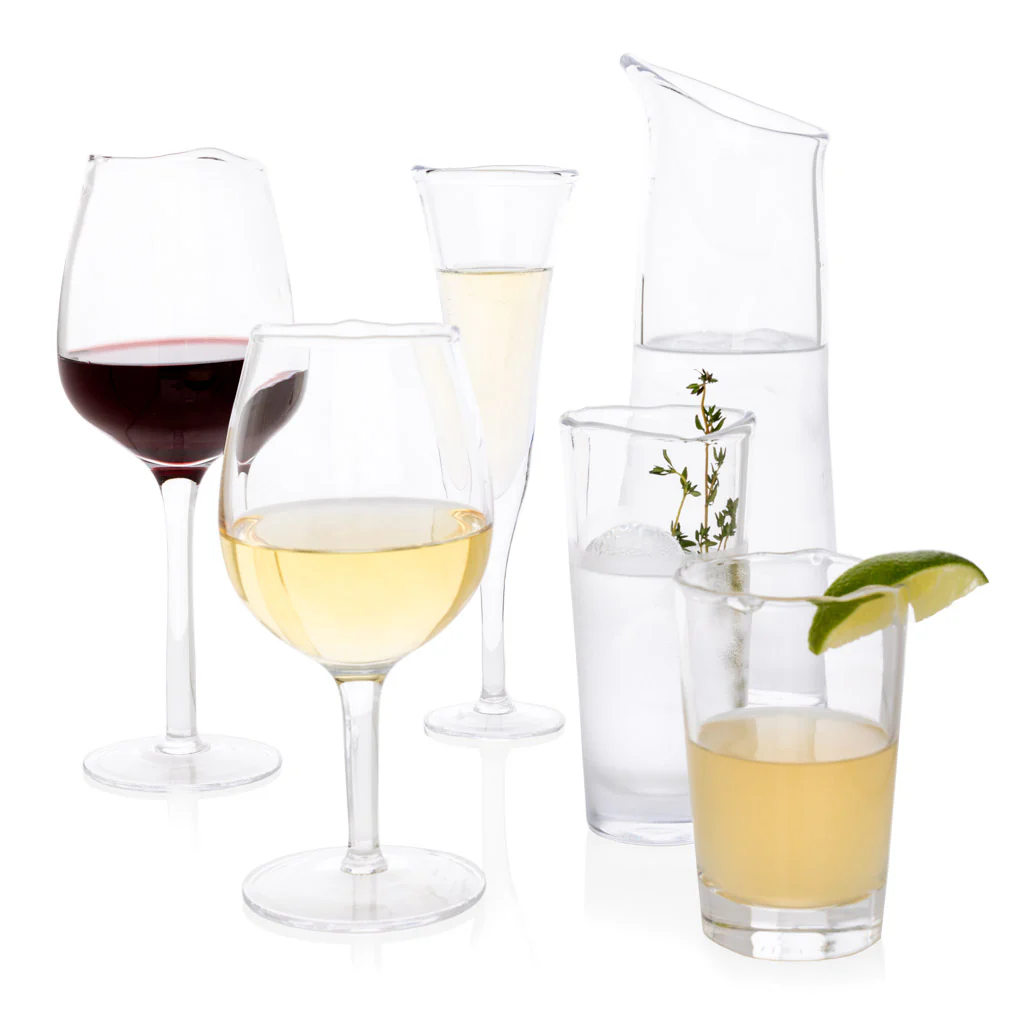 Small Scissor-Cut Glass Champagne Flute, 10 oz. - Image 4