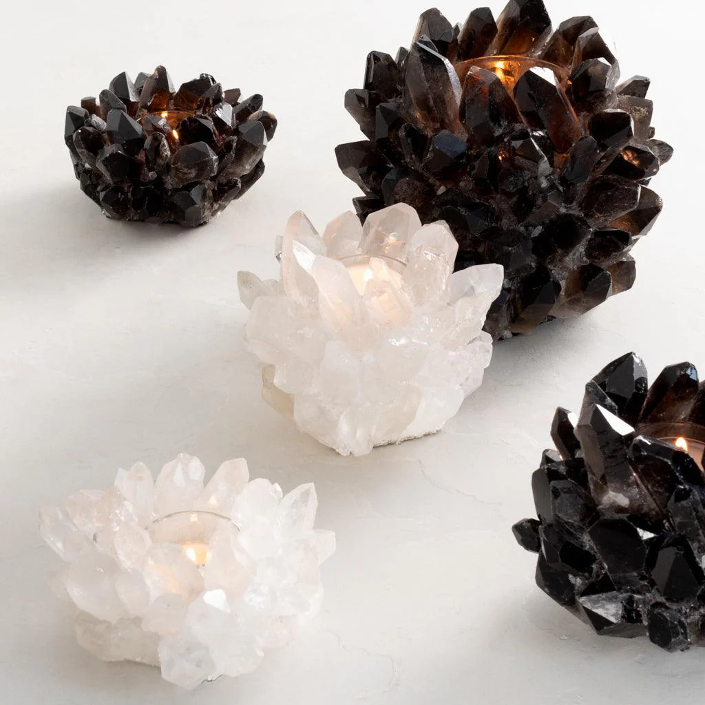 Black Classic Quartz Votive Candle Holder - Image 5