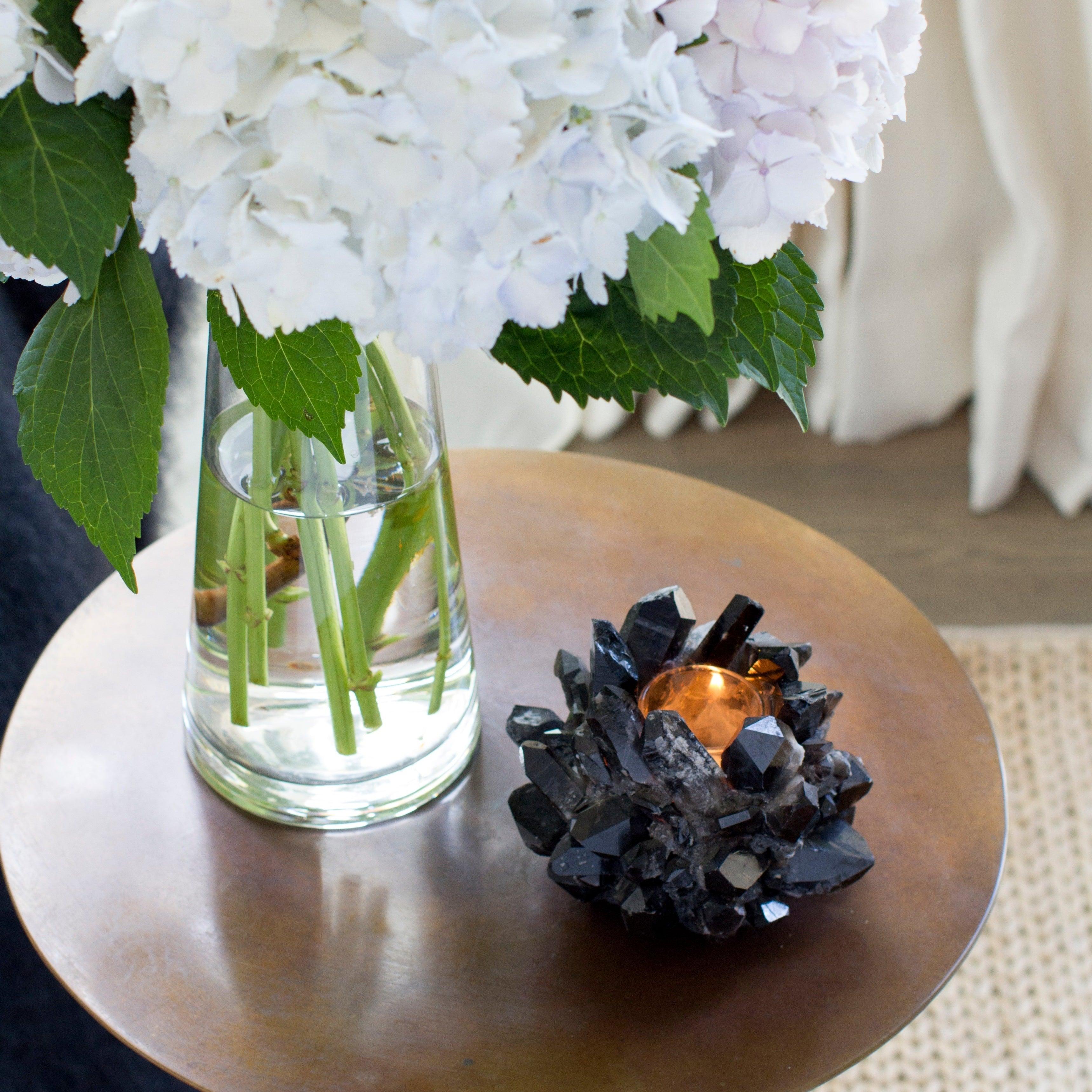 Black Classic Quartz Votive Candle Holder - Image 6
