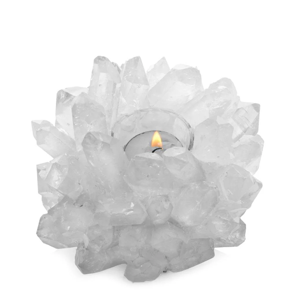Clear Classic Quartz Votive Candle Holder - Image 5