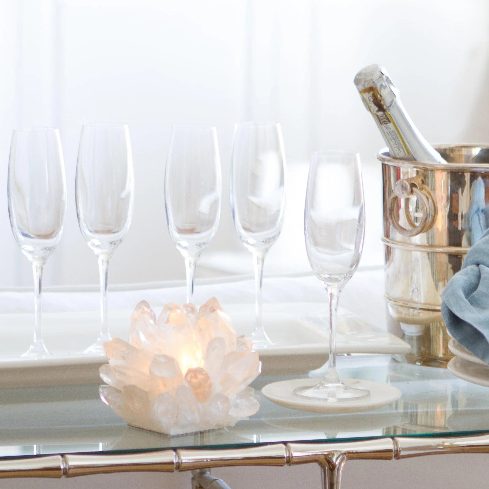 Clear Classic Quartz Votive Candle Holder - Image 7