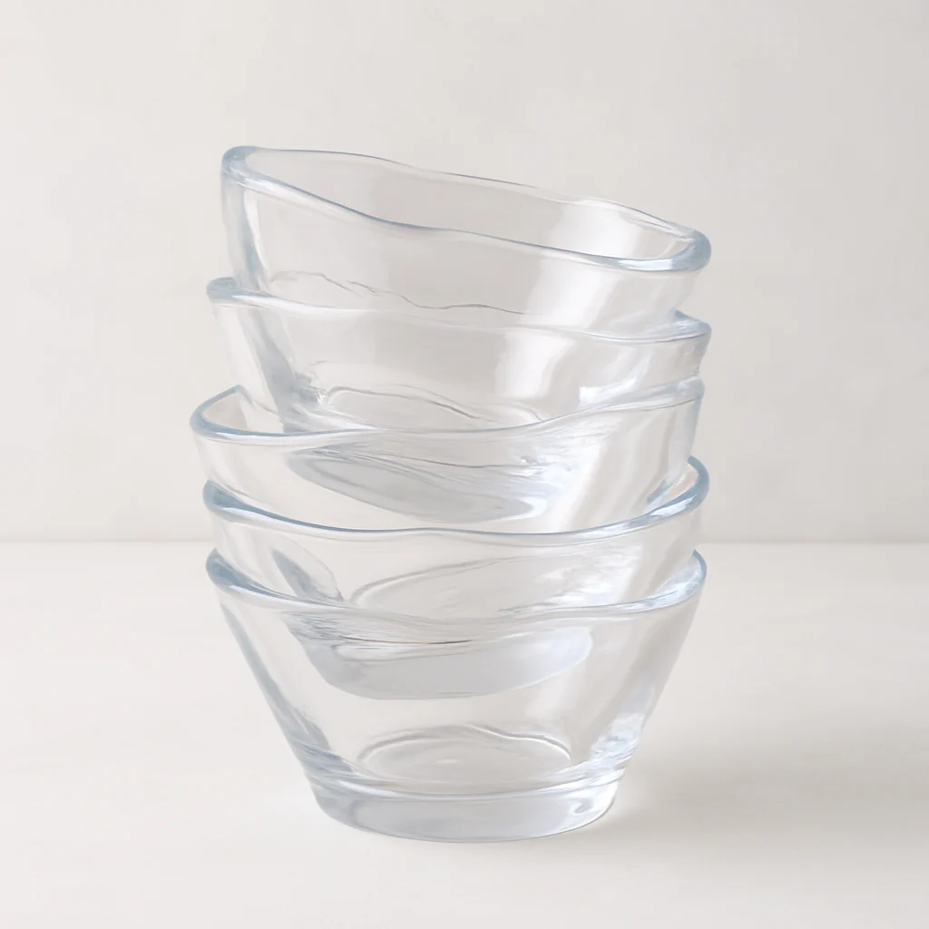 Scissor-Cut Glass Breakfast Bowl - Image 2