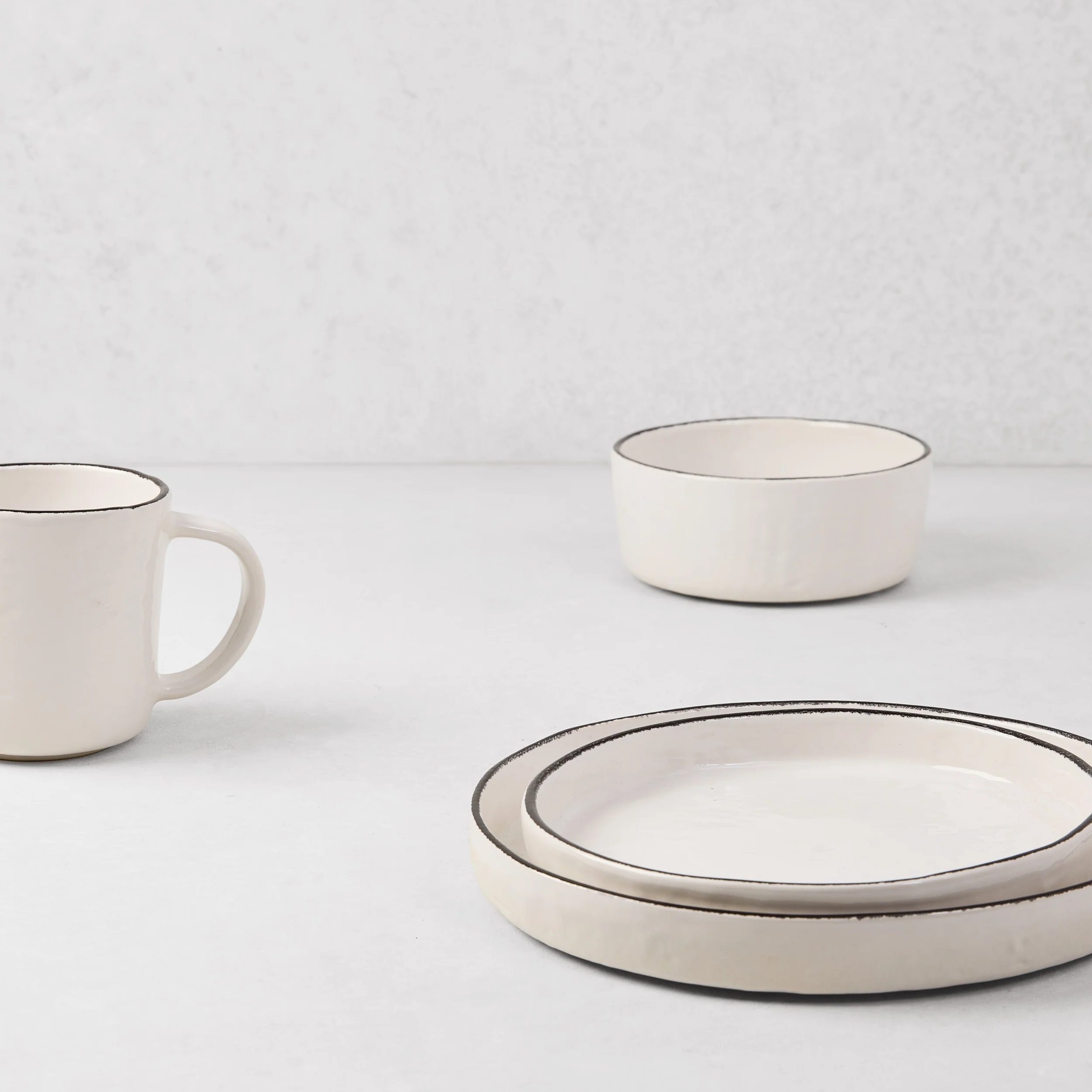 Diane Keaton + Hudson Grace Studio Black Rim Stoneware Mug - Image 2