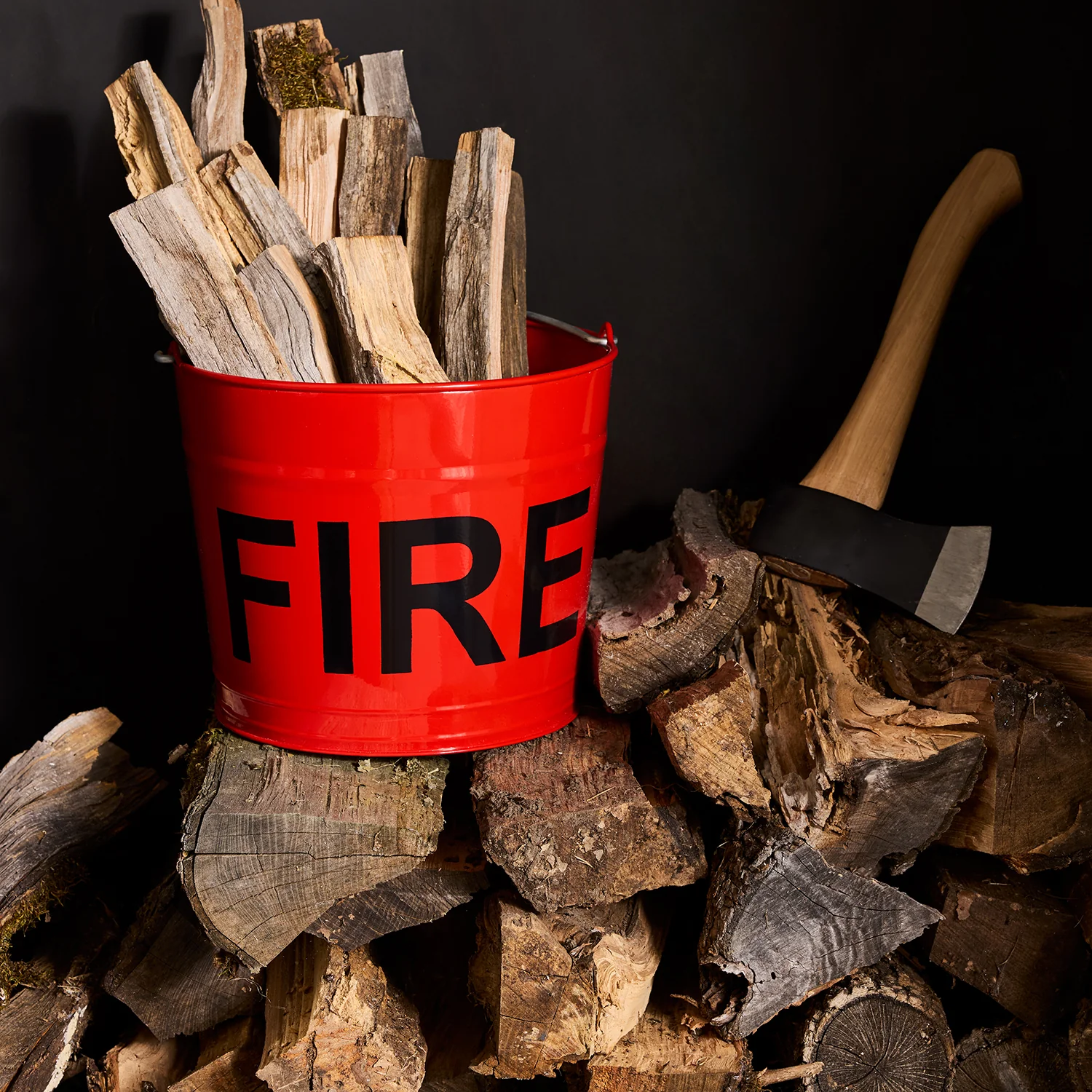Diane Keaton + Hudson Grace Red Metal Fire Bucket - Image 4