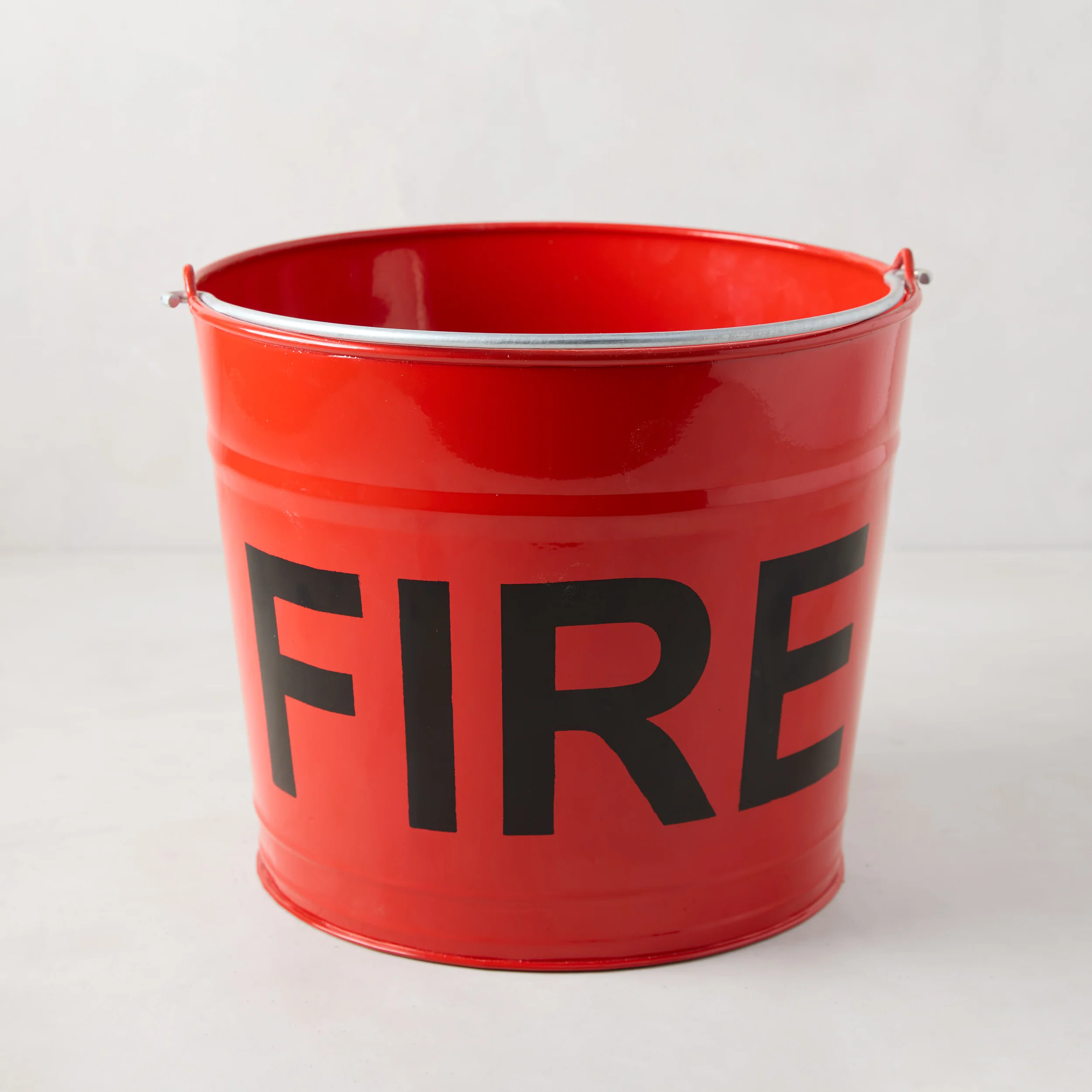 Diane Keaton + Hudson Grace Red Metal Fire Bucket - Image 5