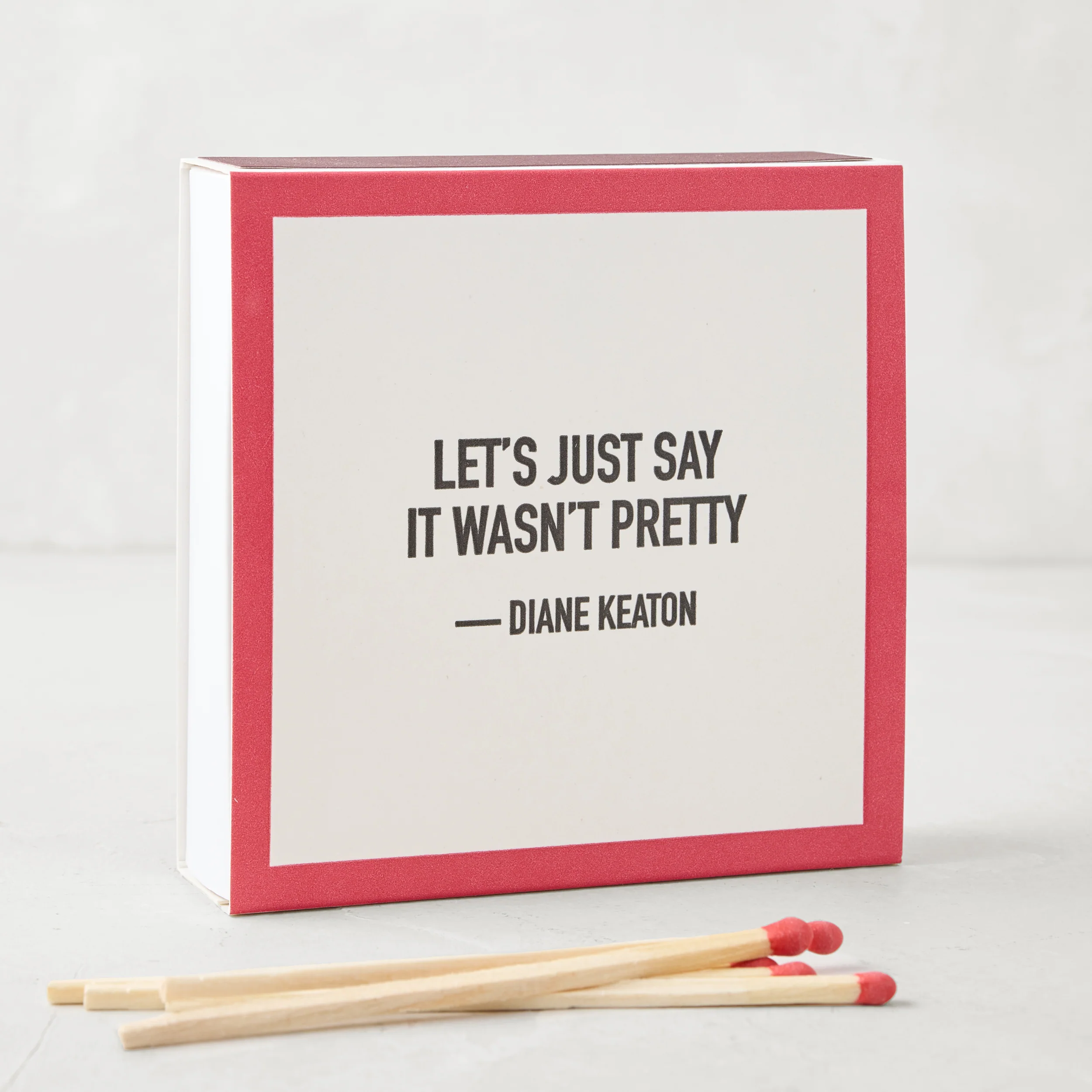 Diane Keaton + Hudson Grace “It Wasn’t Pretty” Boxed Matches