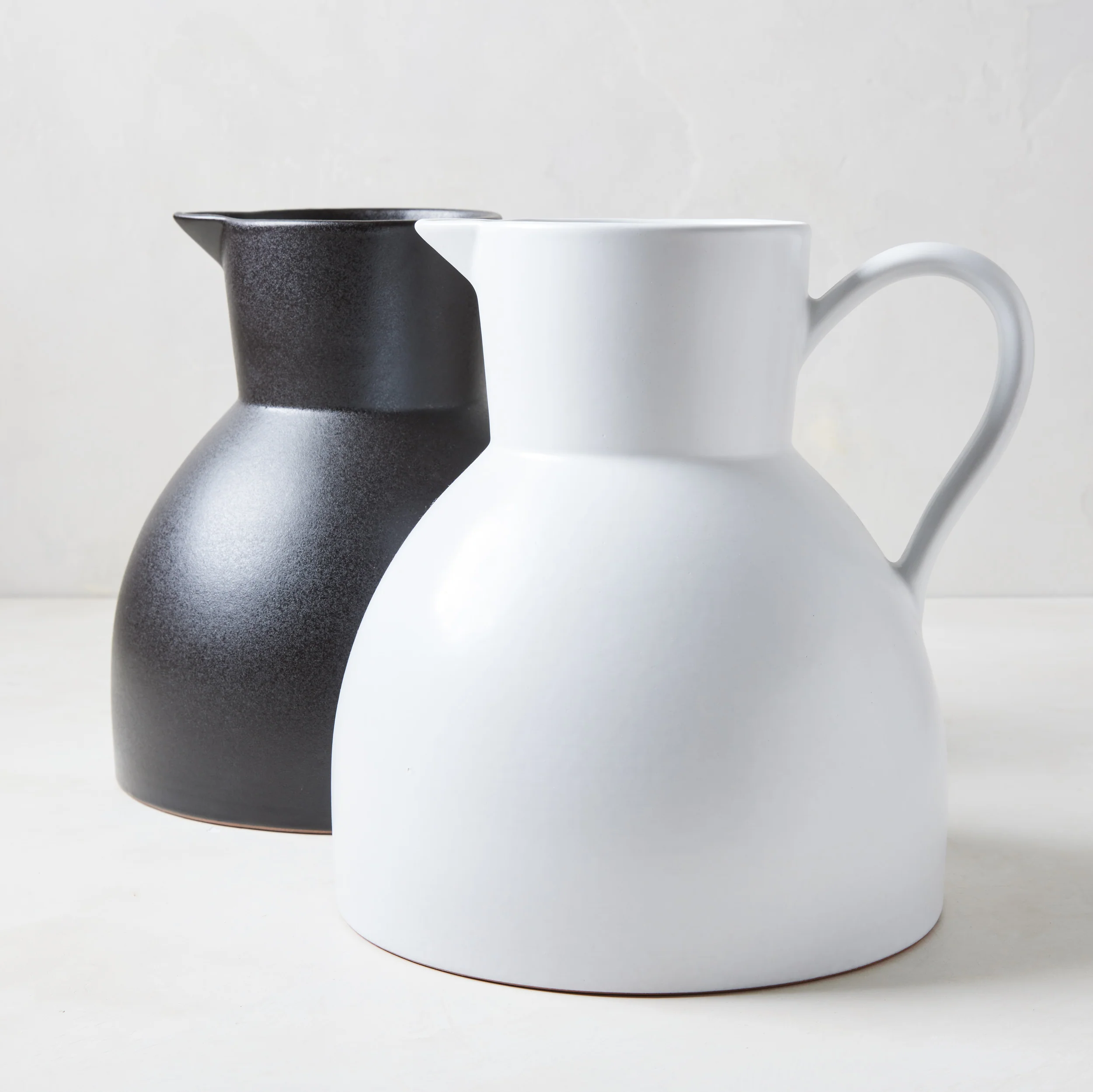 Diane Keaton + Hudson Grace Sculptural White Stoneware Pitcher - Image 4