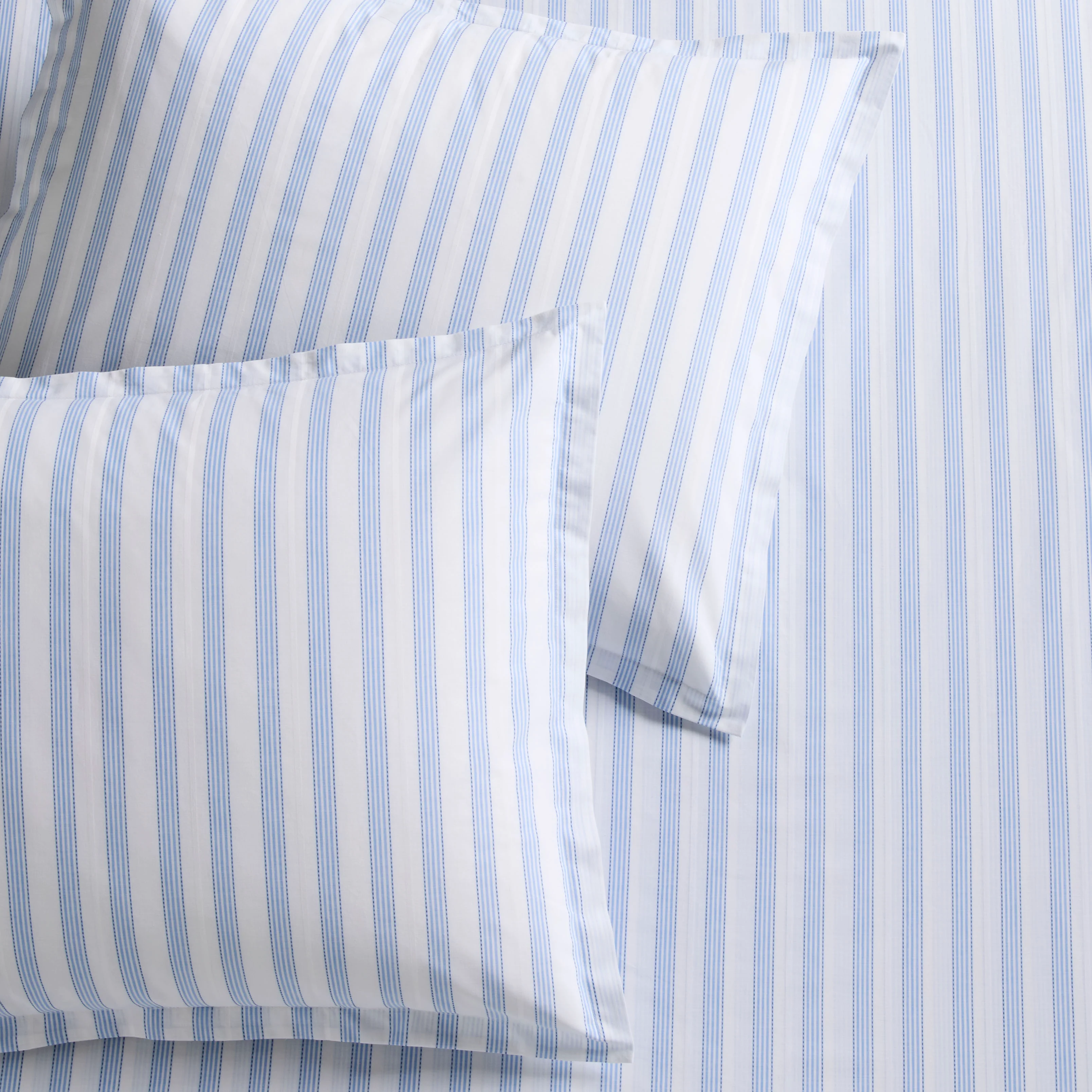 Dobby Blue Stripe Cotton Duvet Set - Image 4