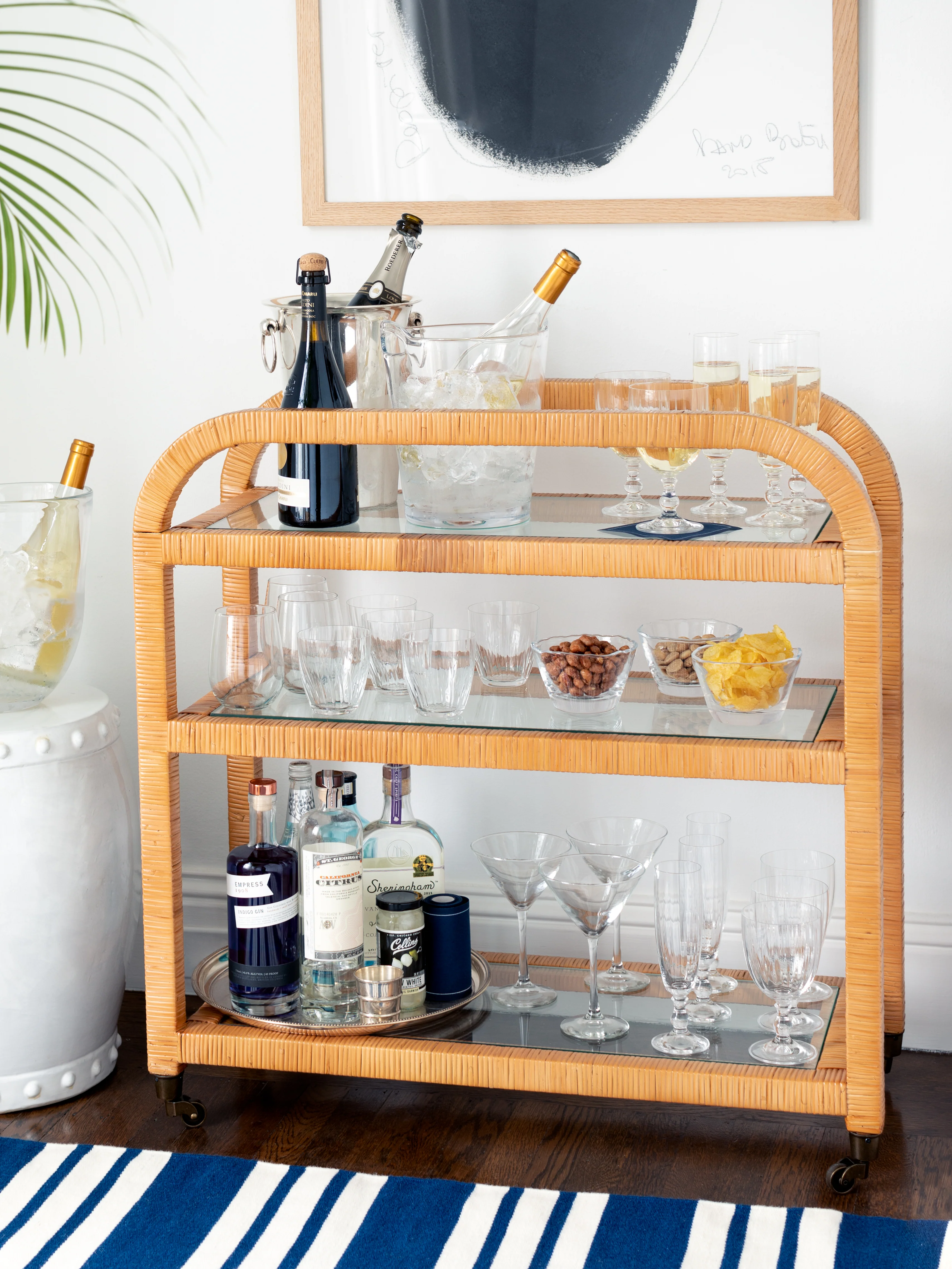 Dory Rattan Bar Cart - Image 10