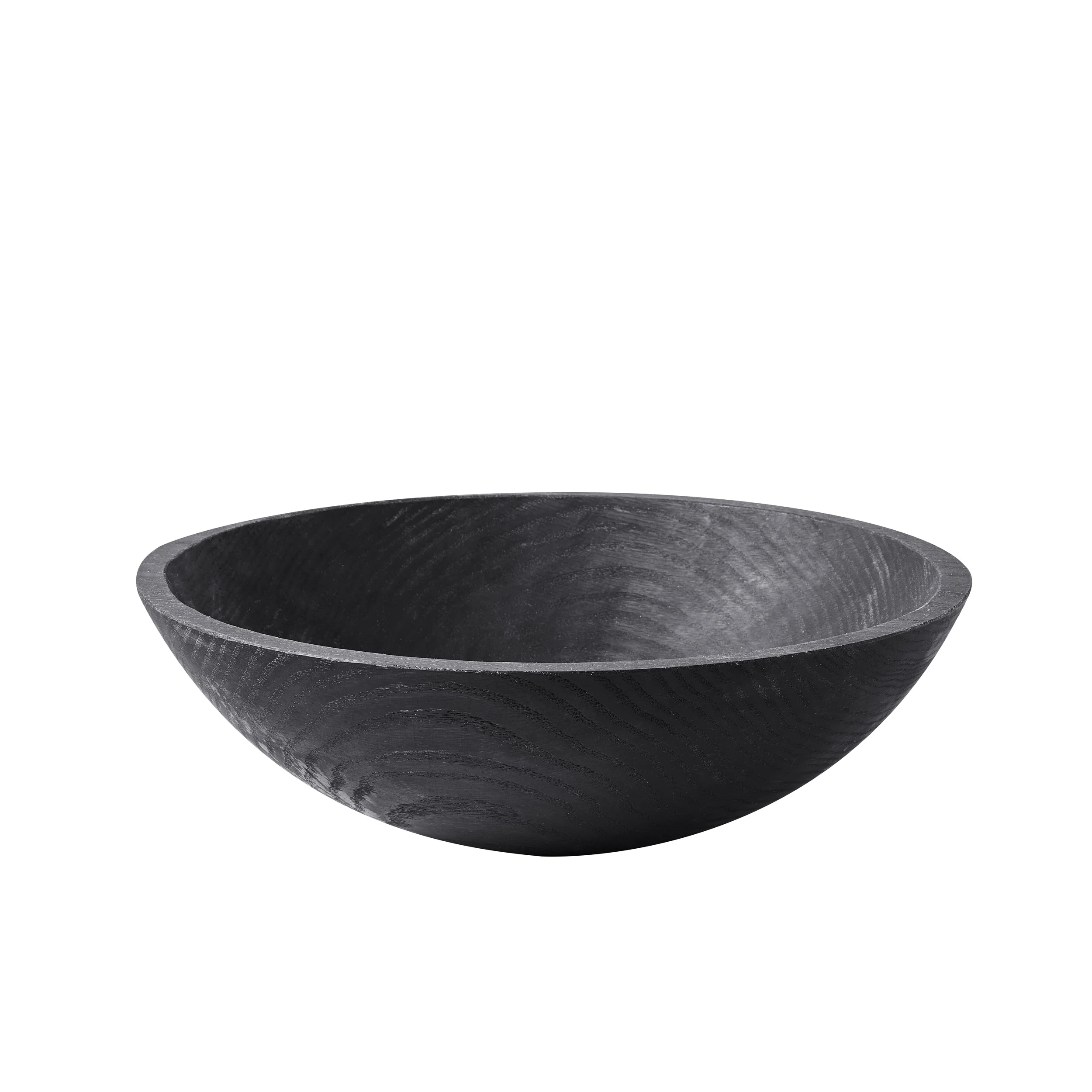 Ebonized Wood Bowl, 15" - Image 5
