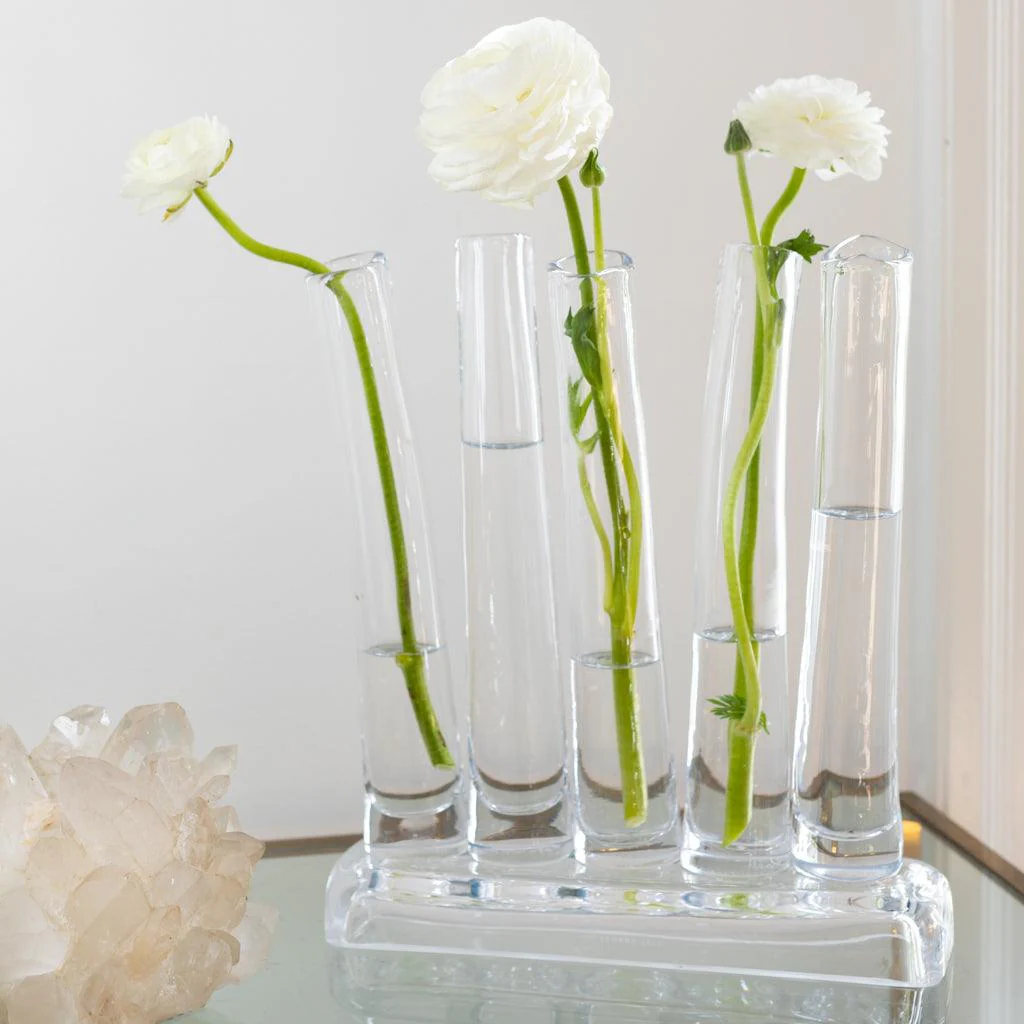 Elli Small Scissor-Cut Glass Vase - Image 4