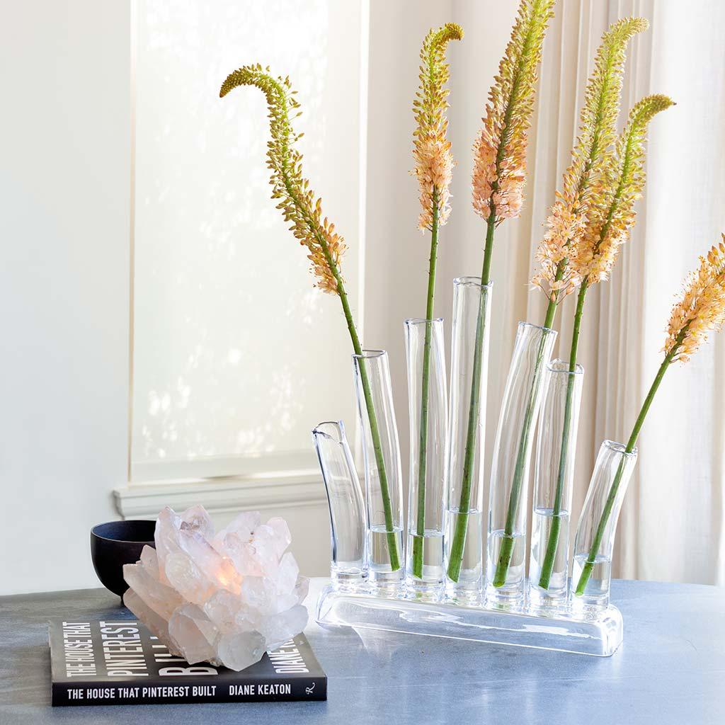 Elli Large Scissor-Cut Glass Vase - Image 3