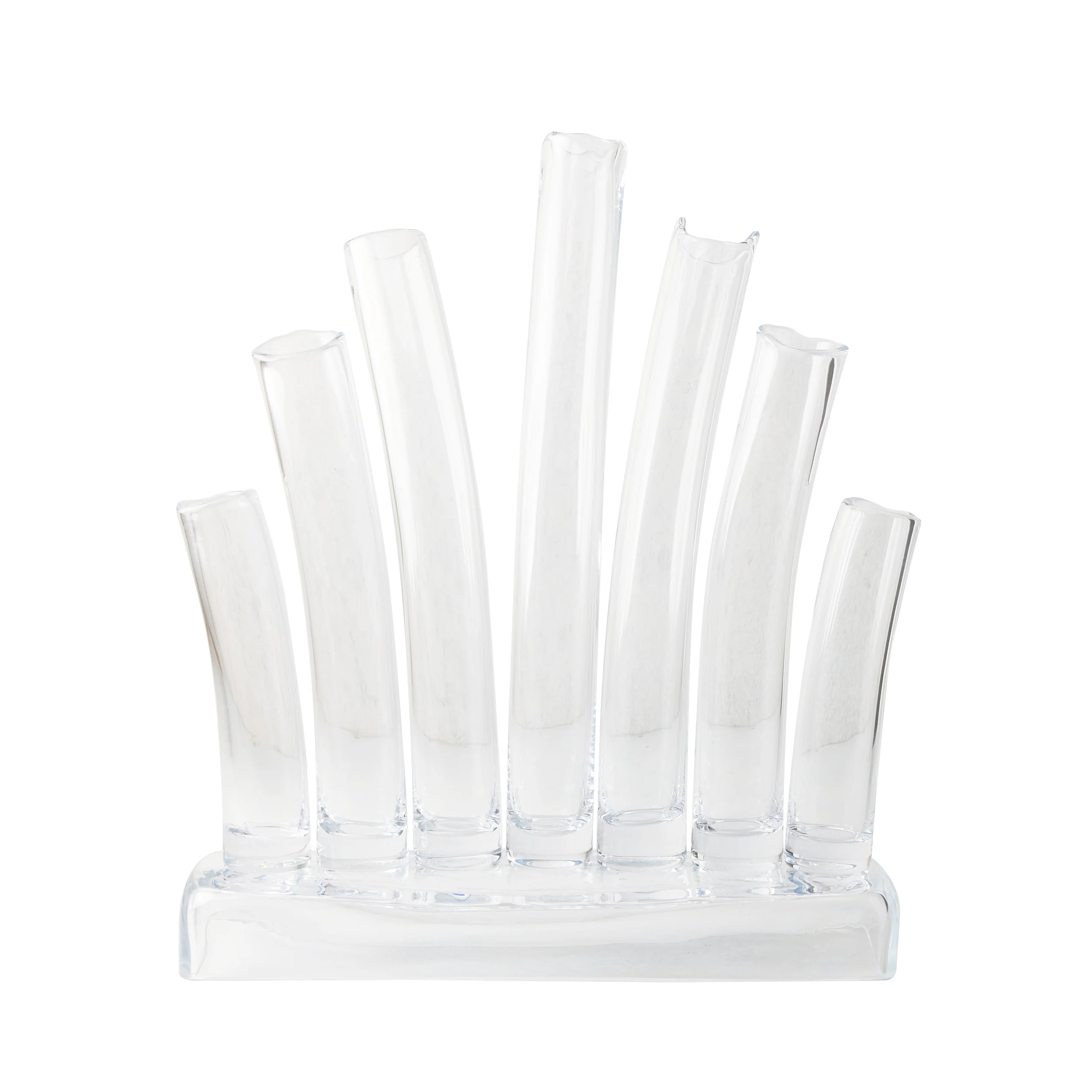 Elli Large Scissor-Cut Glass Vase - Image 4