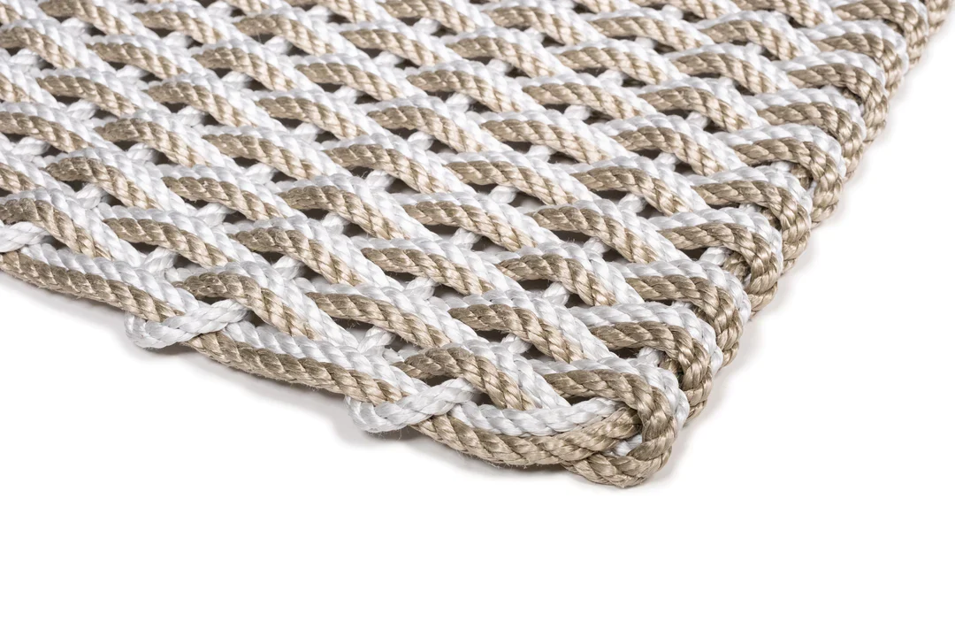Fog Grey and Sand Rope Doormat - Image 4