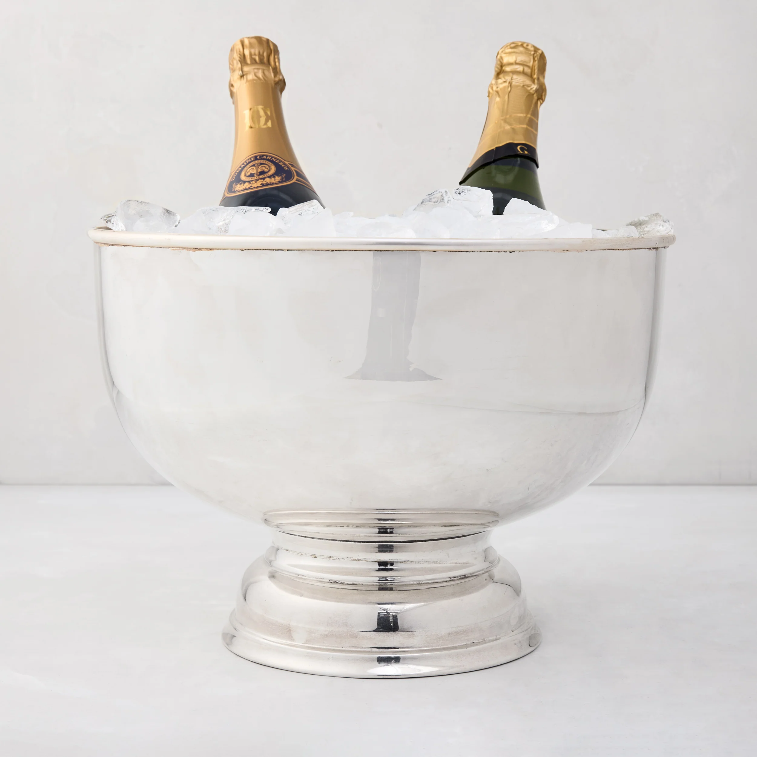 Vintage Silverplate Footed Punch Bowl, 12" - Image 3