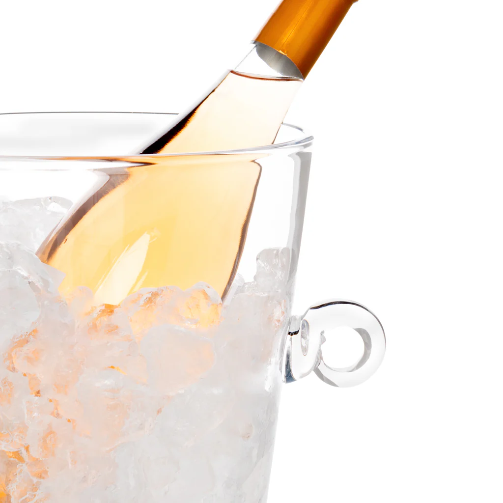 Glass Ice Bucket with Ring Handles - Image 4