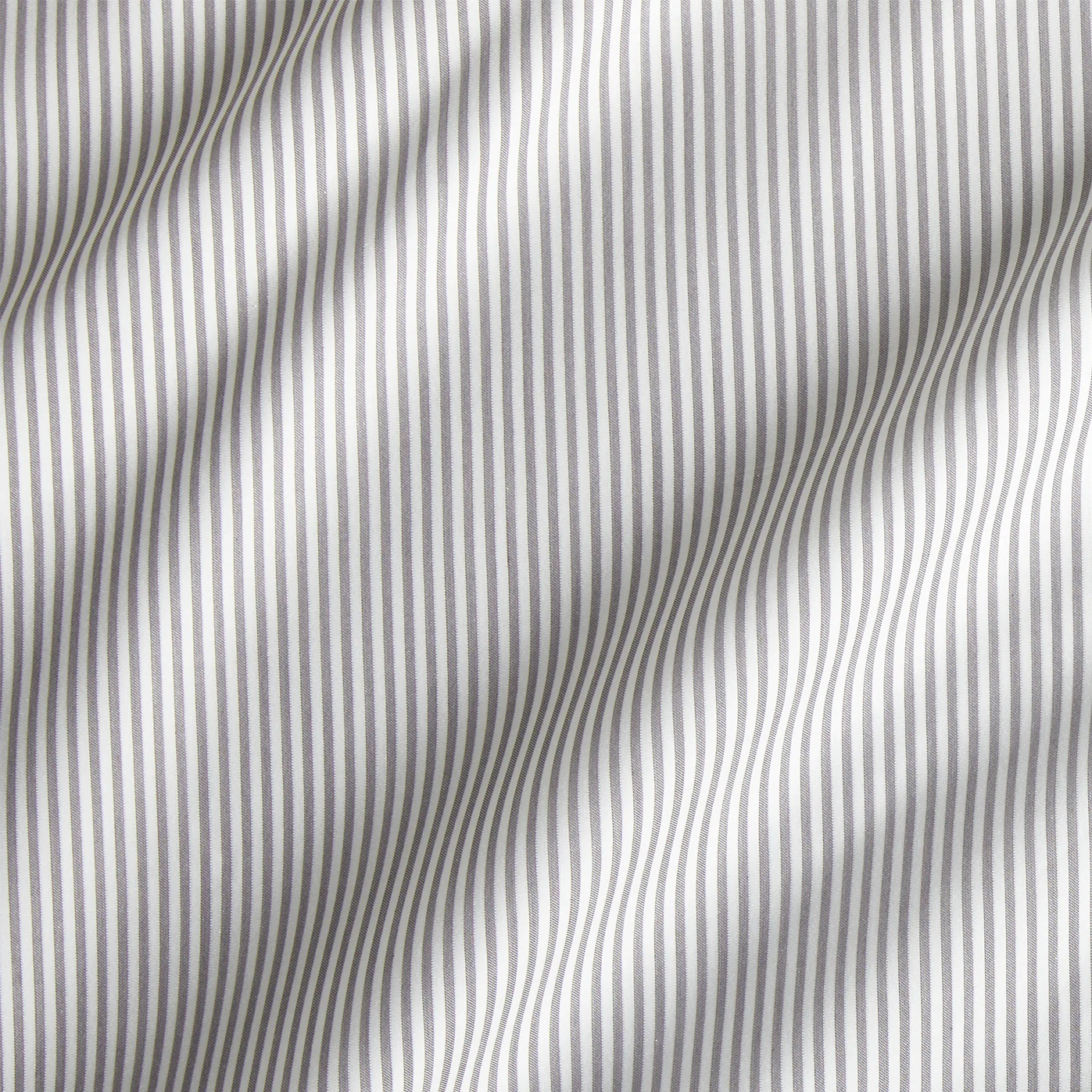 Grey Stripe Cotton-Chambray Sheet Set - Image 3