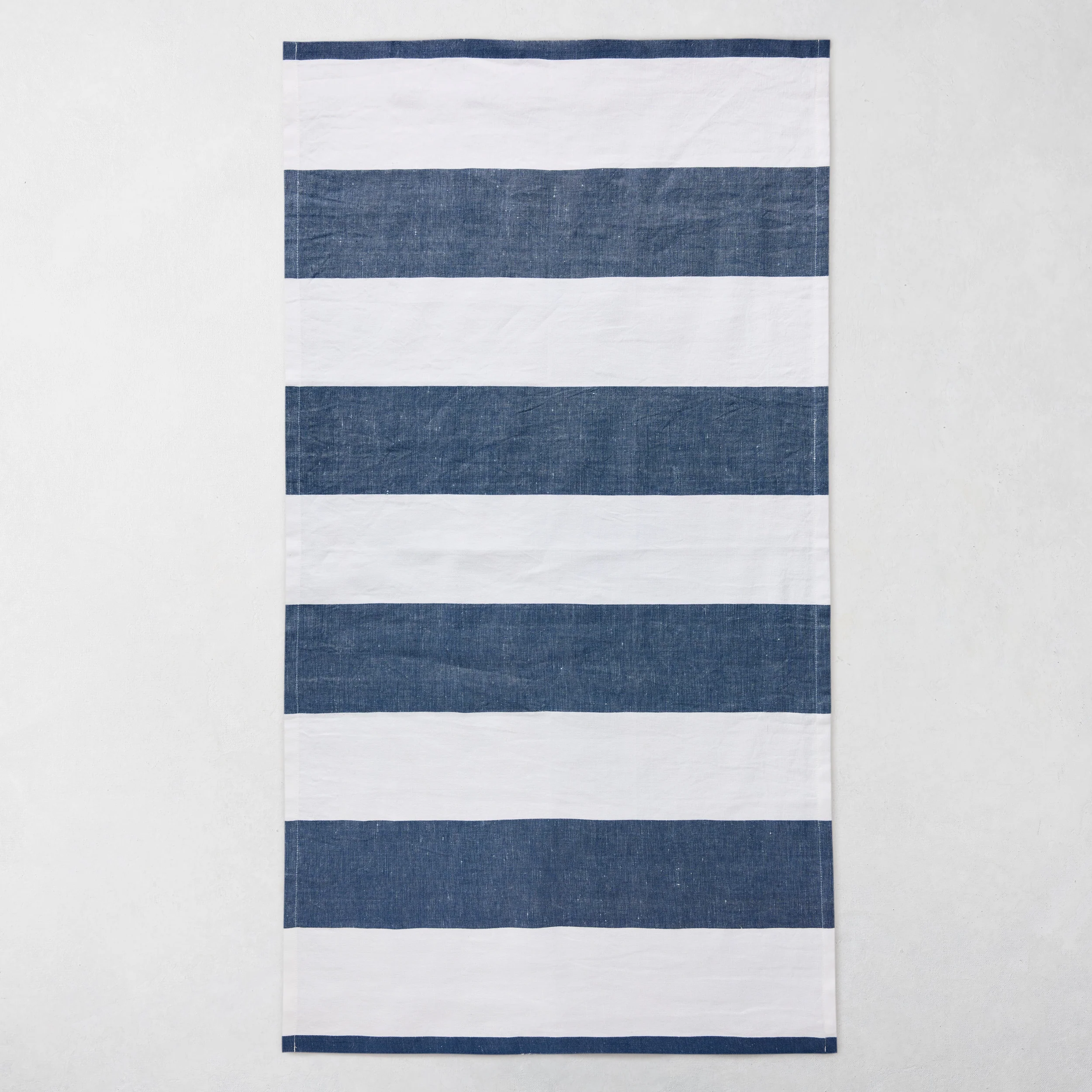 Navy Block Print Hand Towels, Set of 2 - Image 4