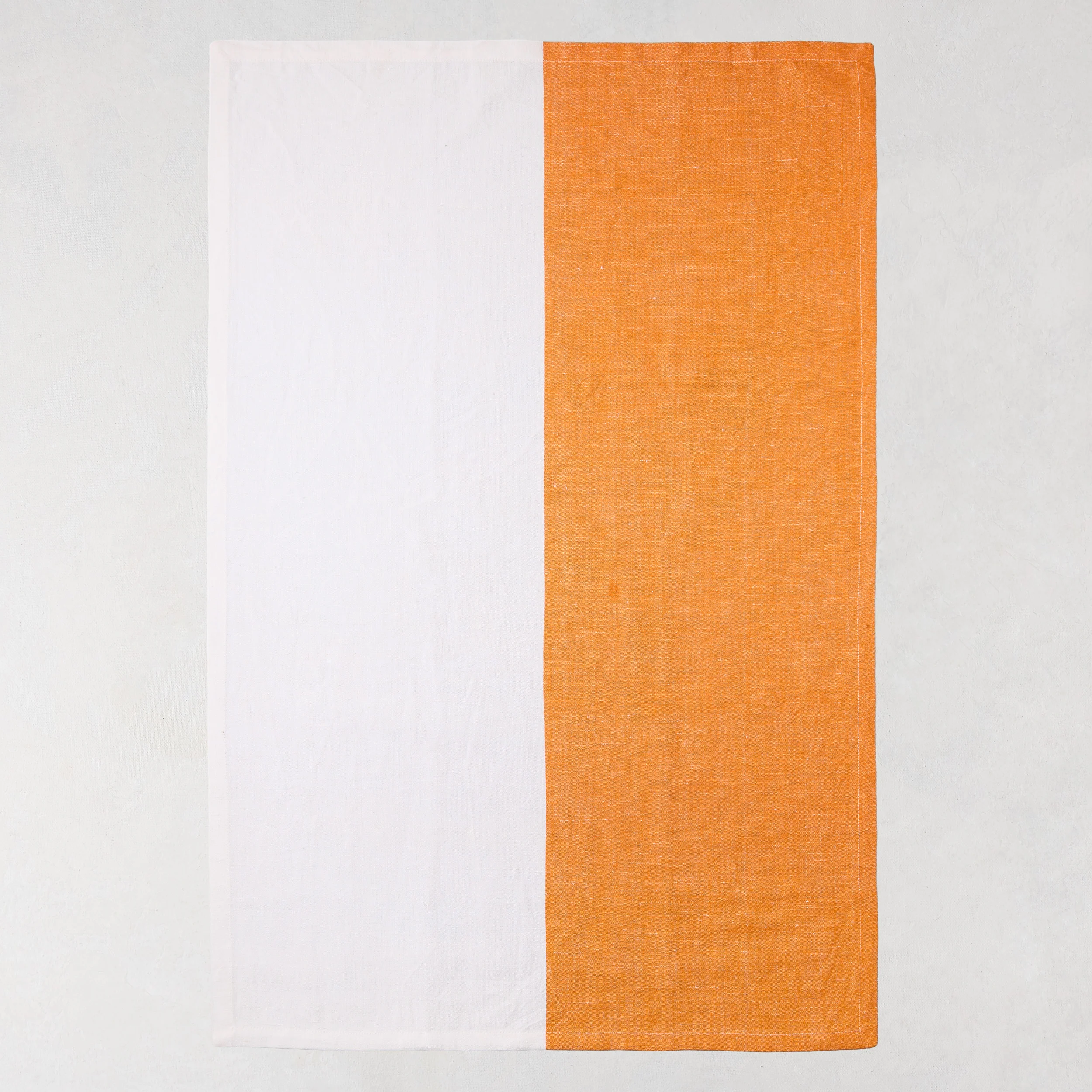 Orange Block Print Hand Towels, Set of 2 - Image 2