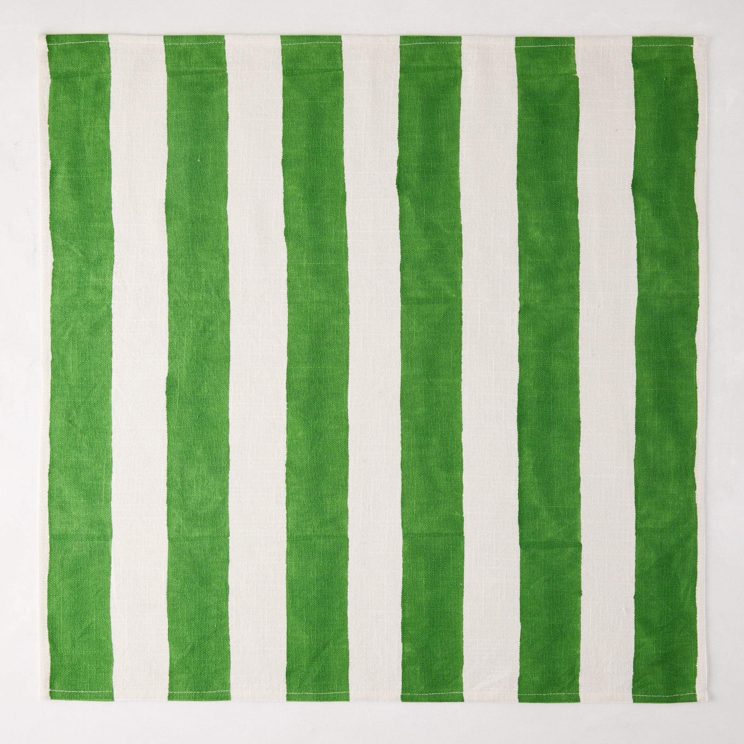 Green Hampton Cotton Stripe Napkin - Image 4