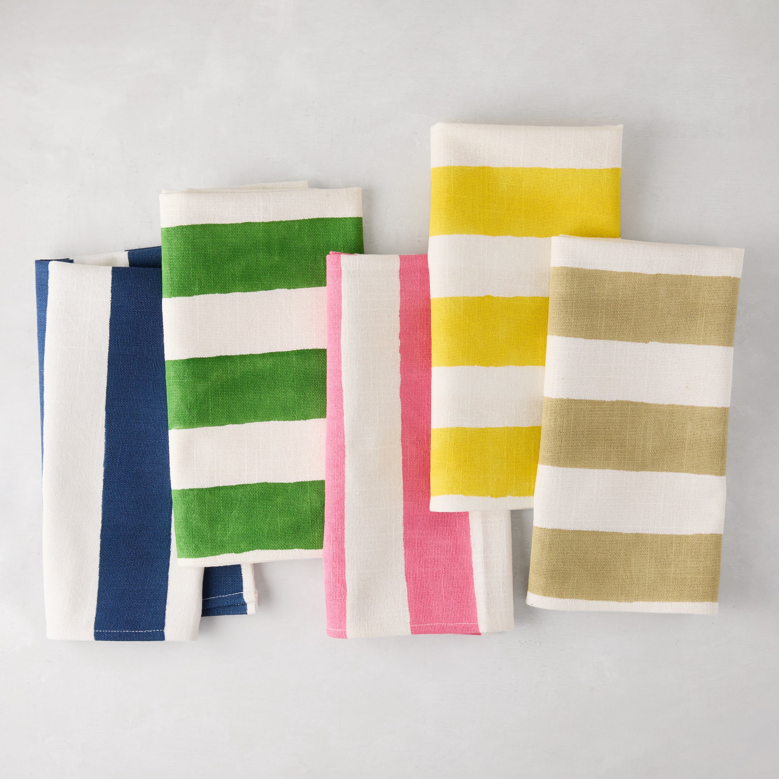 Pink Hampton Stripe Cotton Napkin - Image 2