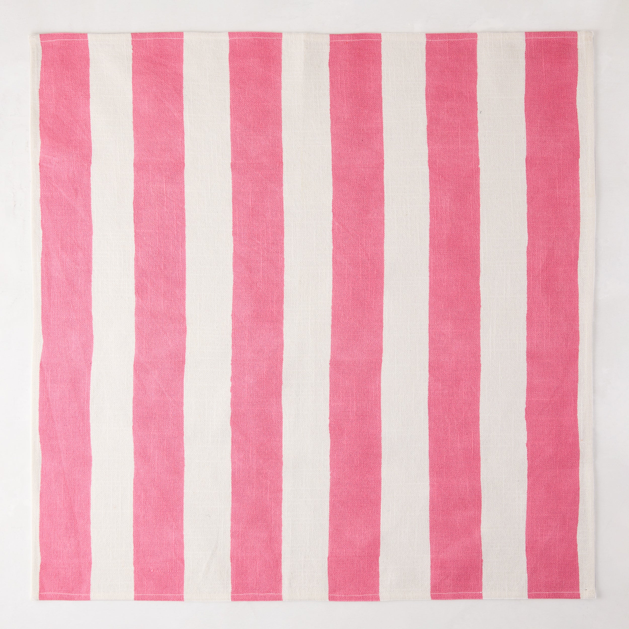 Pink Hampton Stripe Cotton Napkin - Image 4