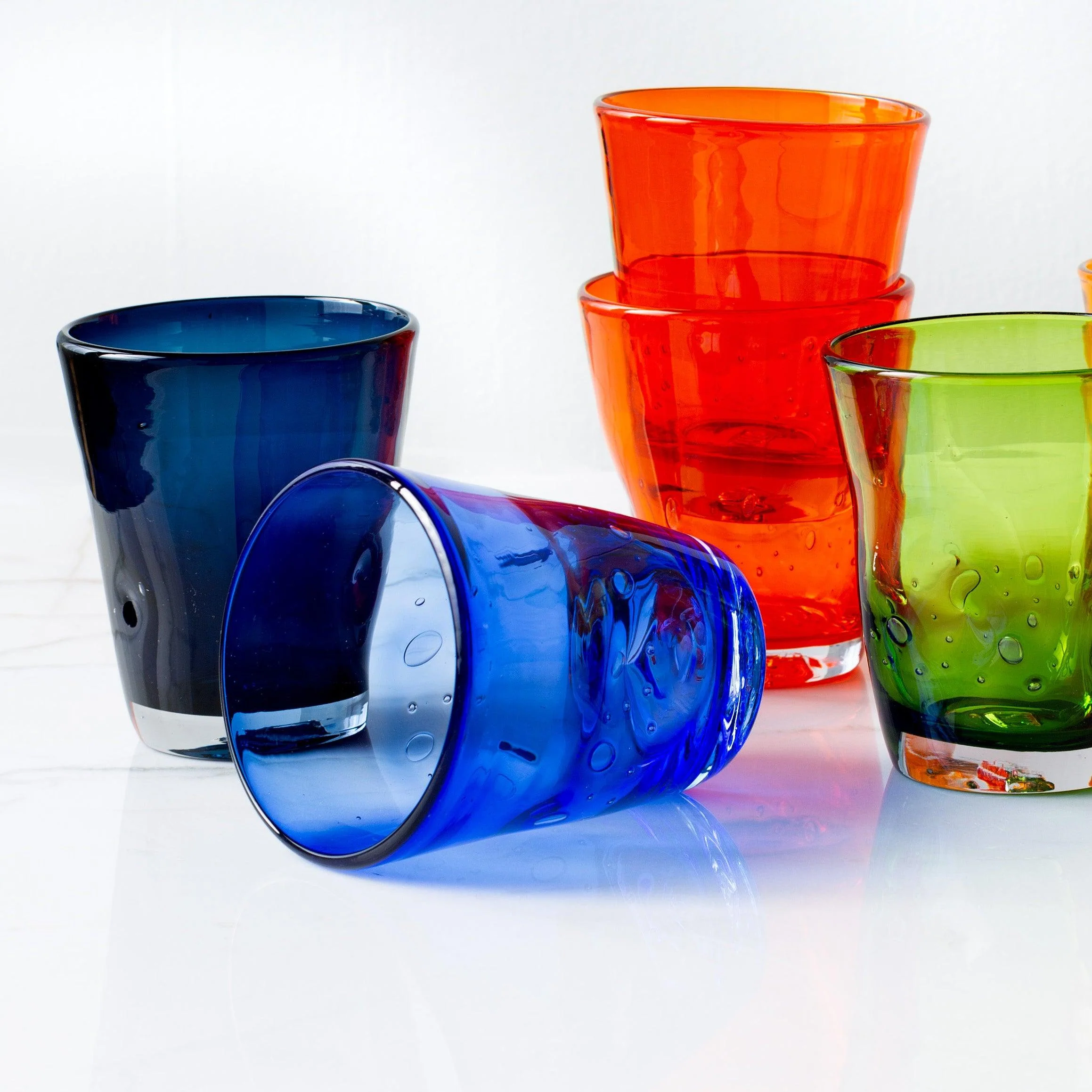 Dark Blue Henri Glass, 8 oz. - Image 5