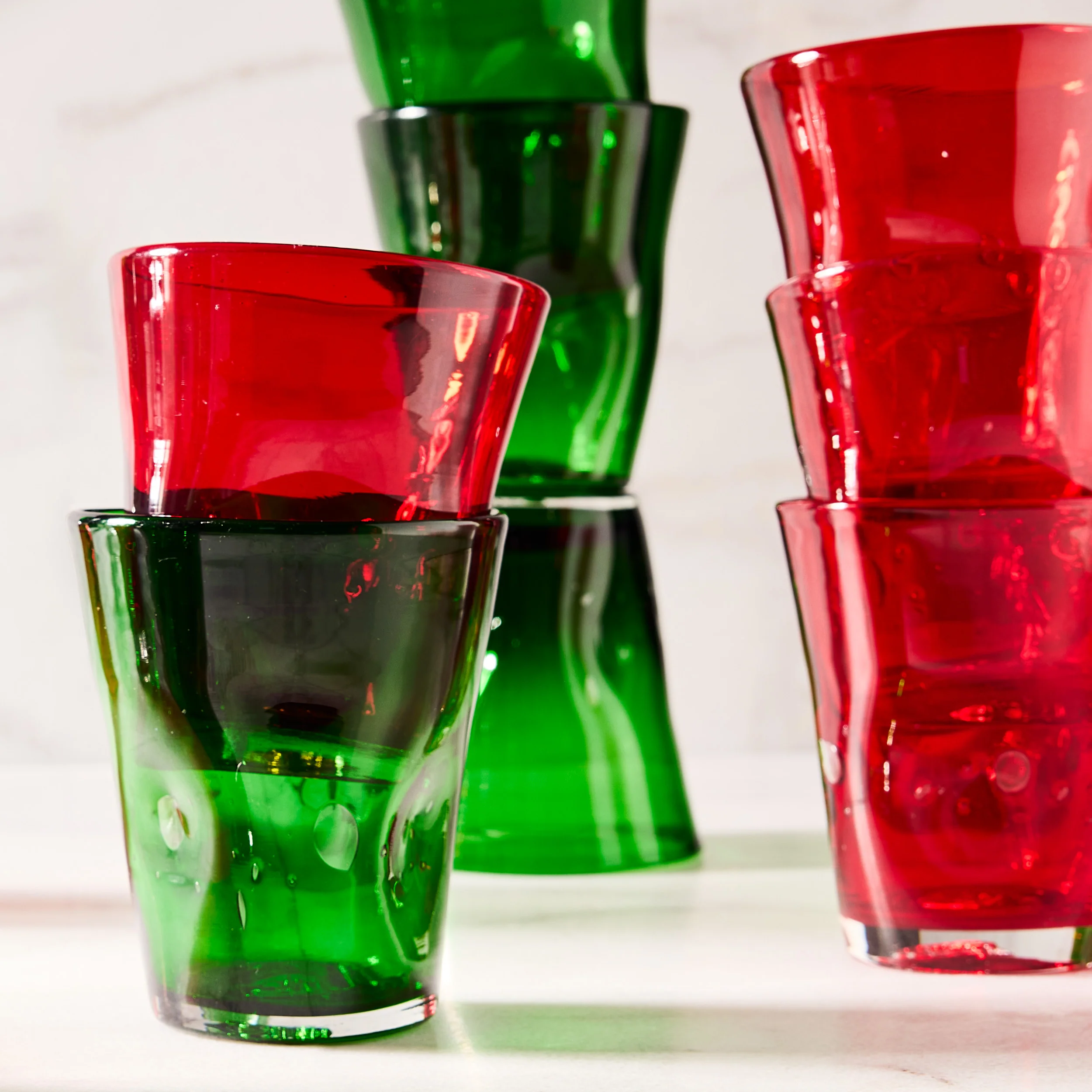 Red Henri Glass, 8 oz. - Image 8