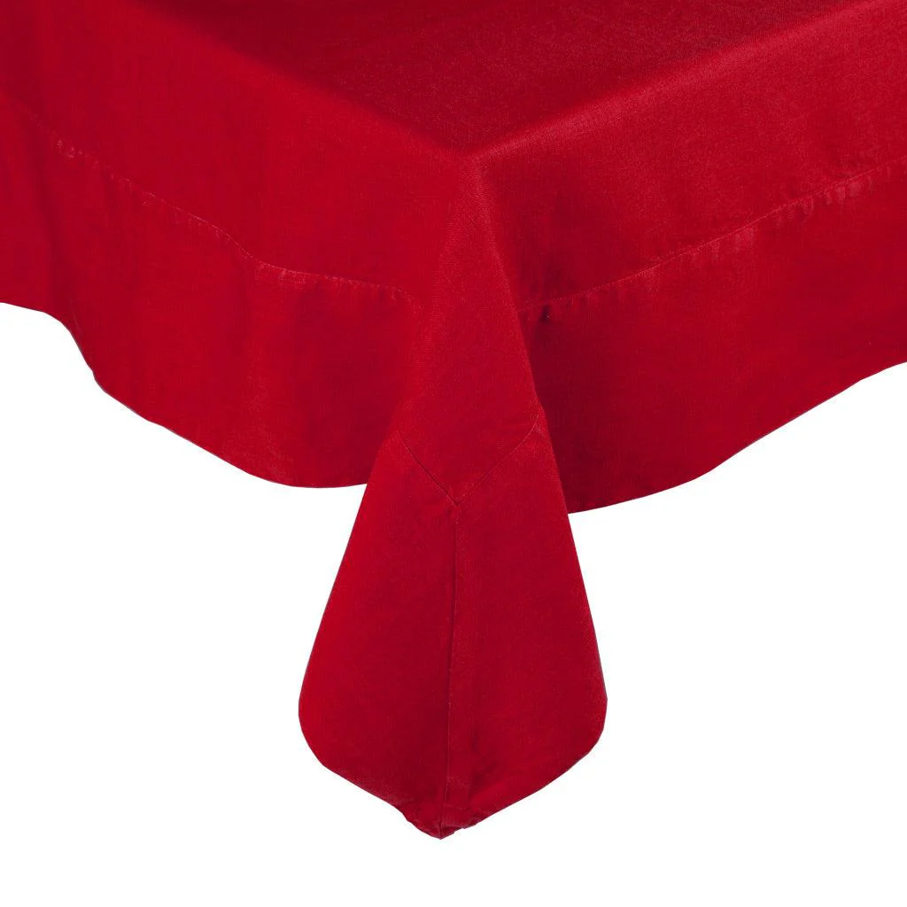 Flame HG Signature Hand-dyed Linen Tablecloth - Image 2