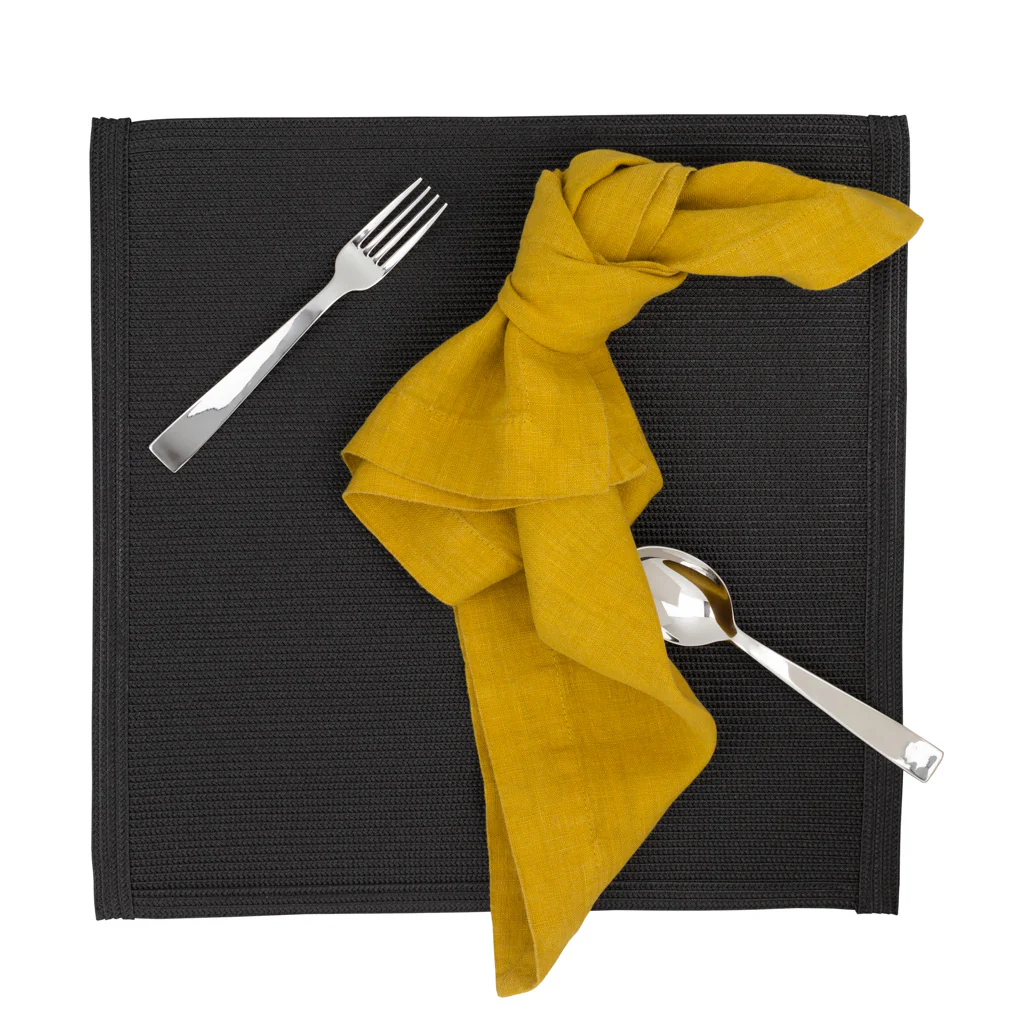 Golden Mustard HG Signature Hand-dyed Linen Napkin - Image 5