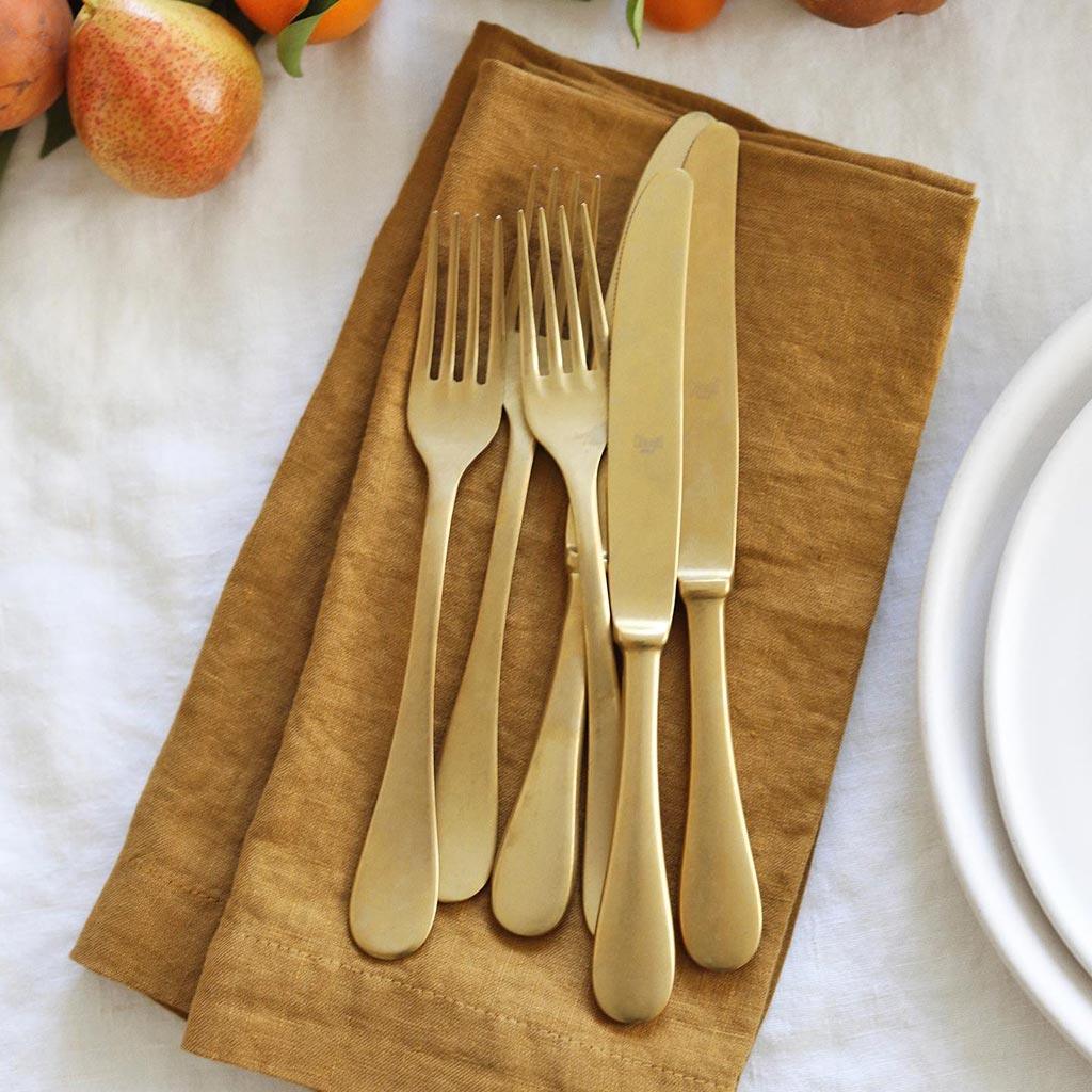 Goldenrod HG Signature Hand-dyed Linen Napkin - Image 6