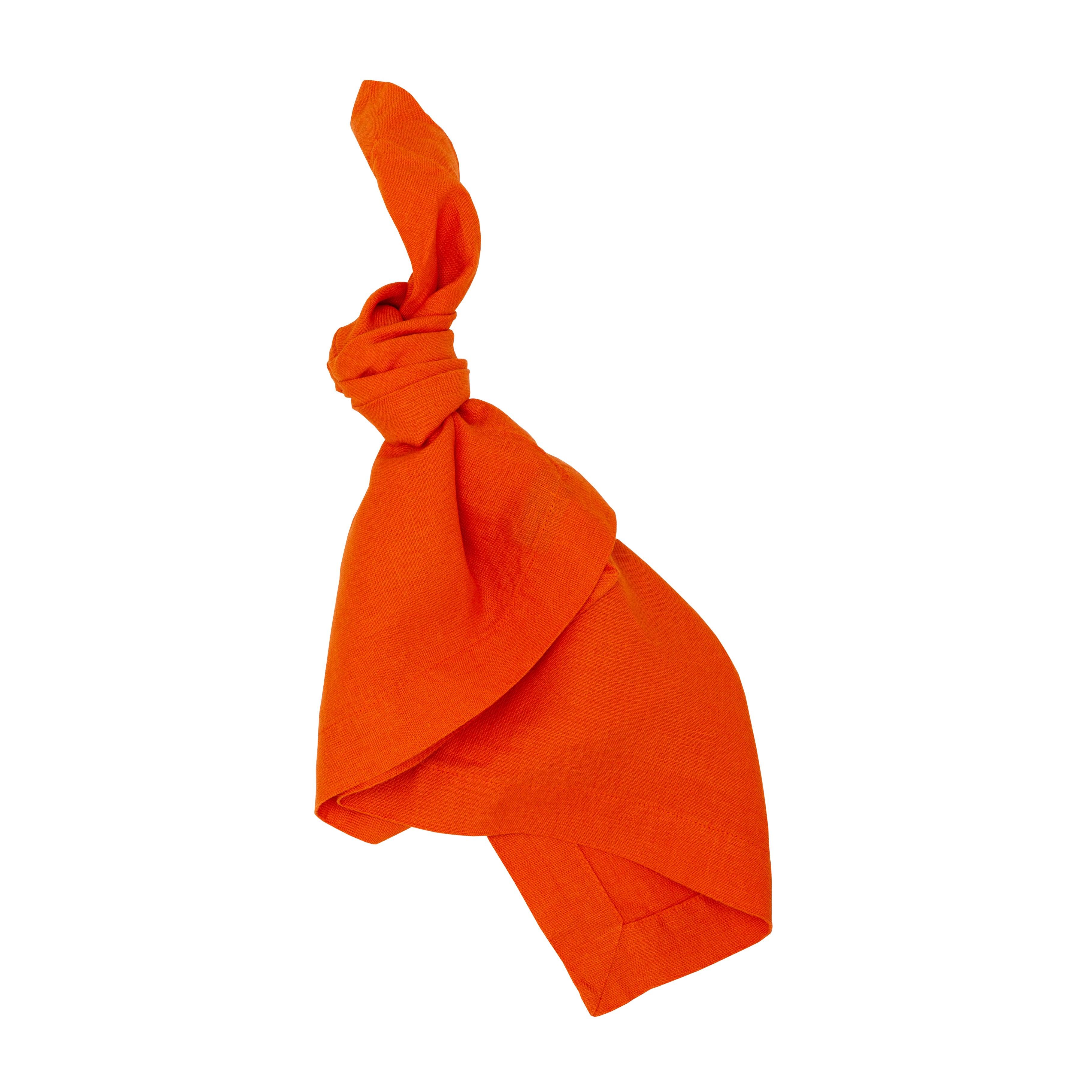 Persimmon HG Signature Hand-dyed Linen Napkin - Image 4