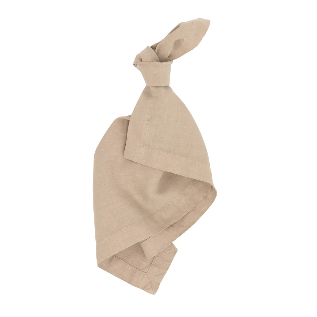 Stonewall Khaki HG Signature Hand-dyed Linen Napkin - Image 3