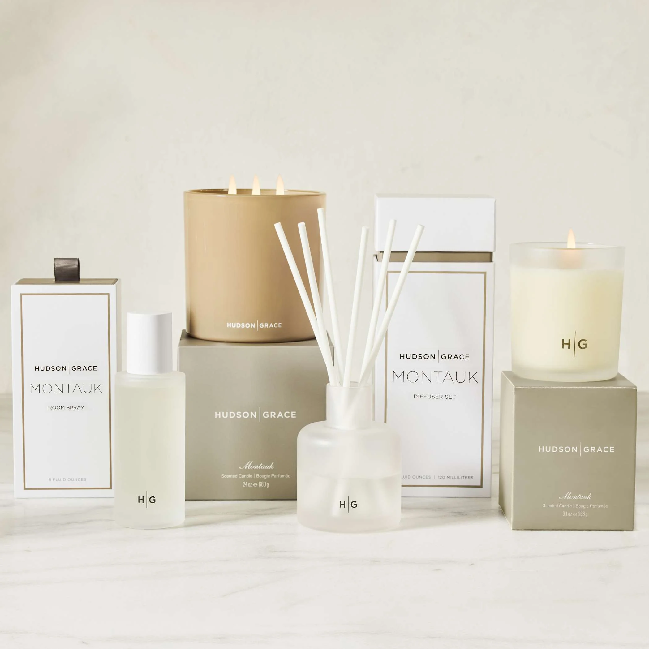 Hudson Grace Montauk Scented 3-Wick Candle - Image 3