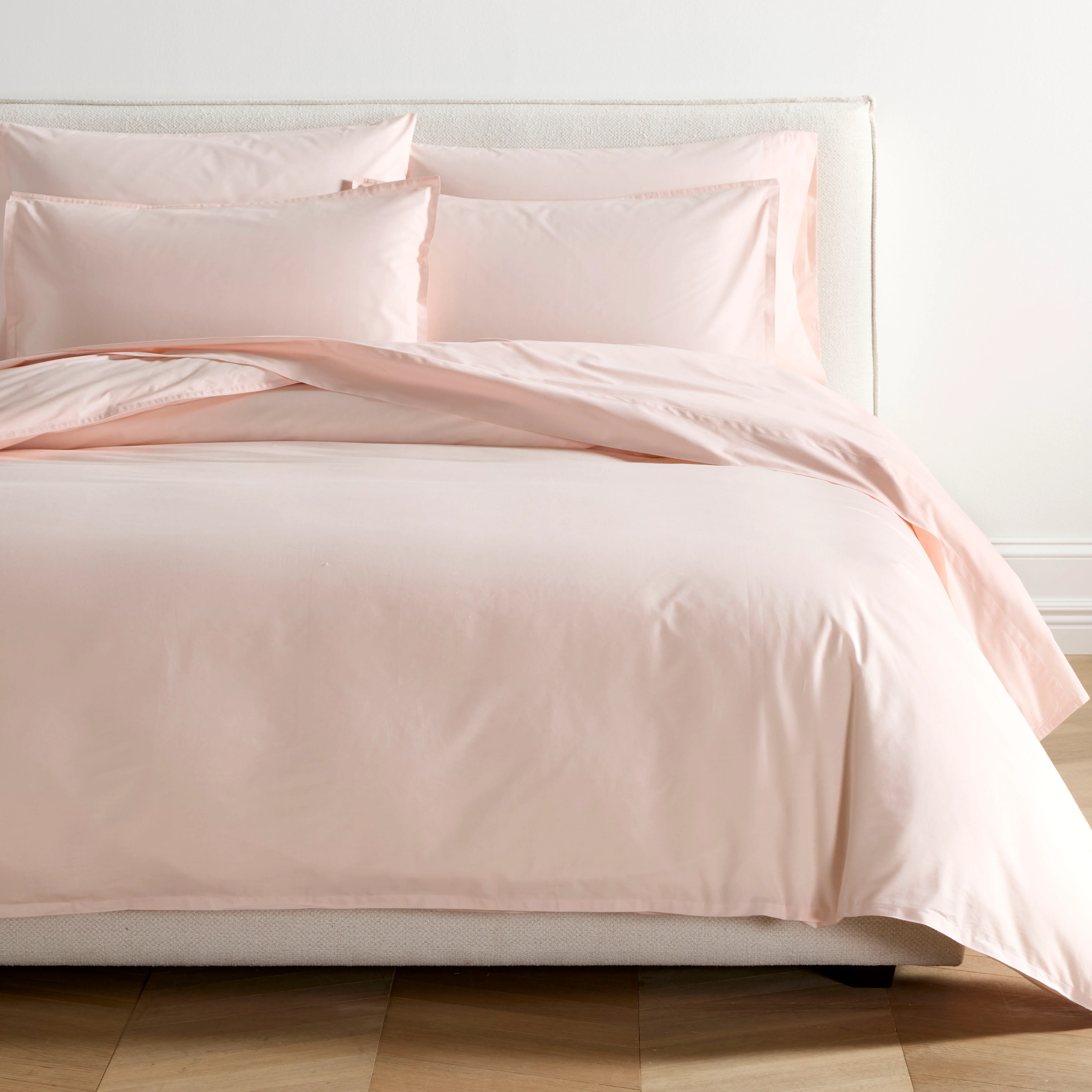 Petal Pink Italian Percale Duvet Set - Image 4