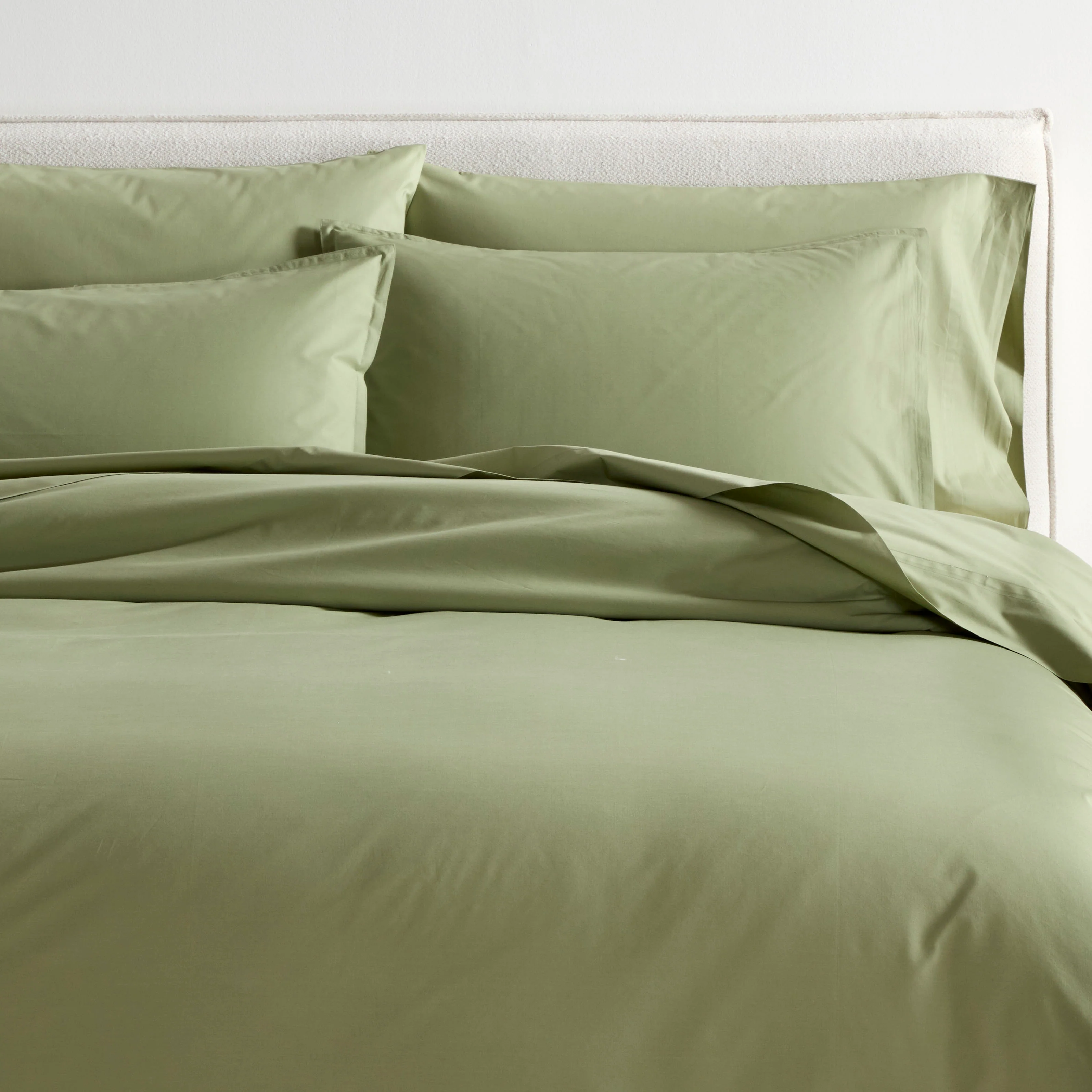 Sage Green Italian Percale Duvet Set - Image 2