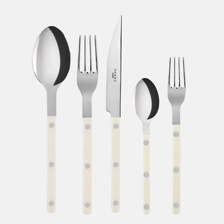 Ivory Bistro 5-Piece Flatware Set