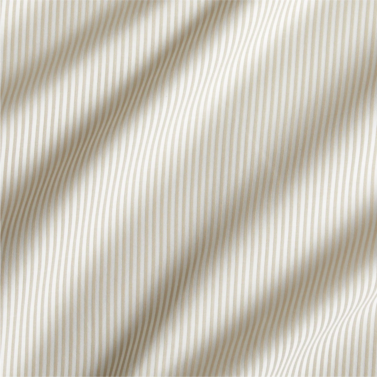 Khaki Stripe Cotton-Chambray Sheet Set - Image 3