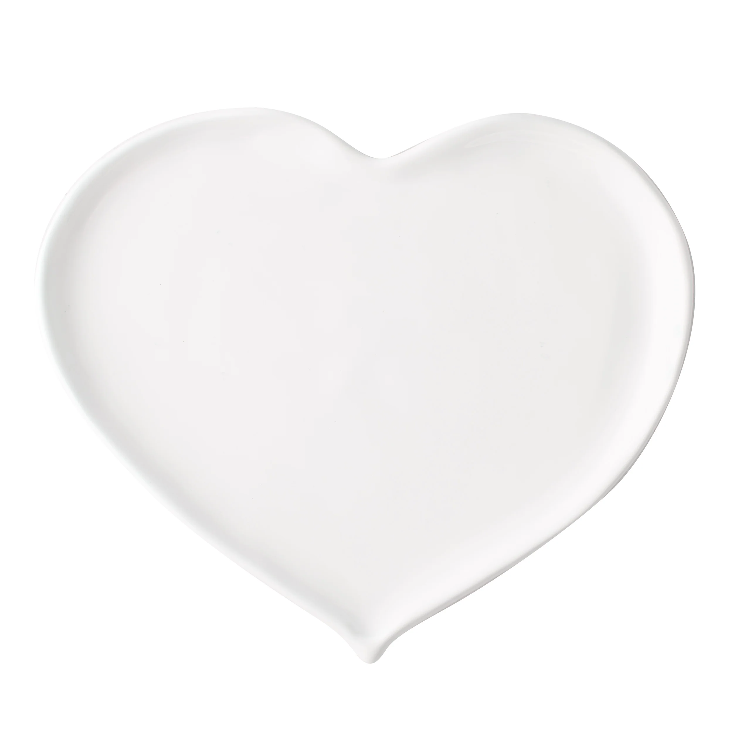 Large White Ceramic Heart Dish - Image 4
